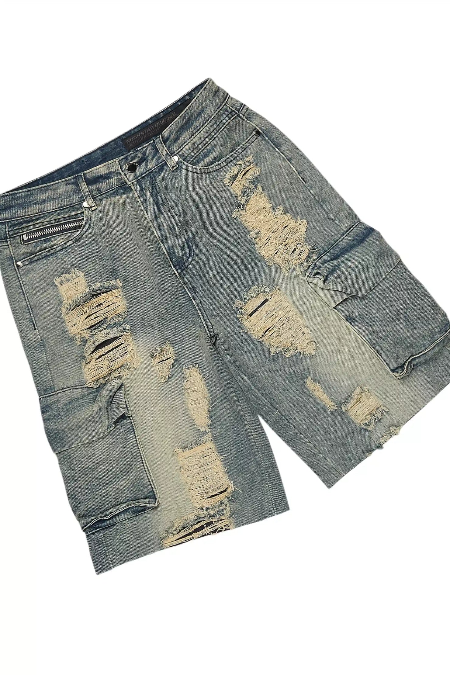 Janus White T-Shirt/Denim Short Set
