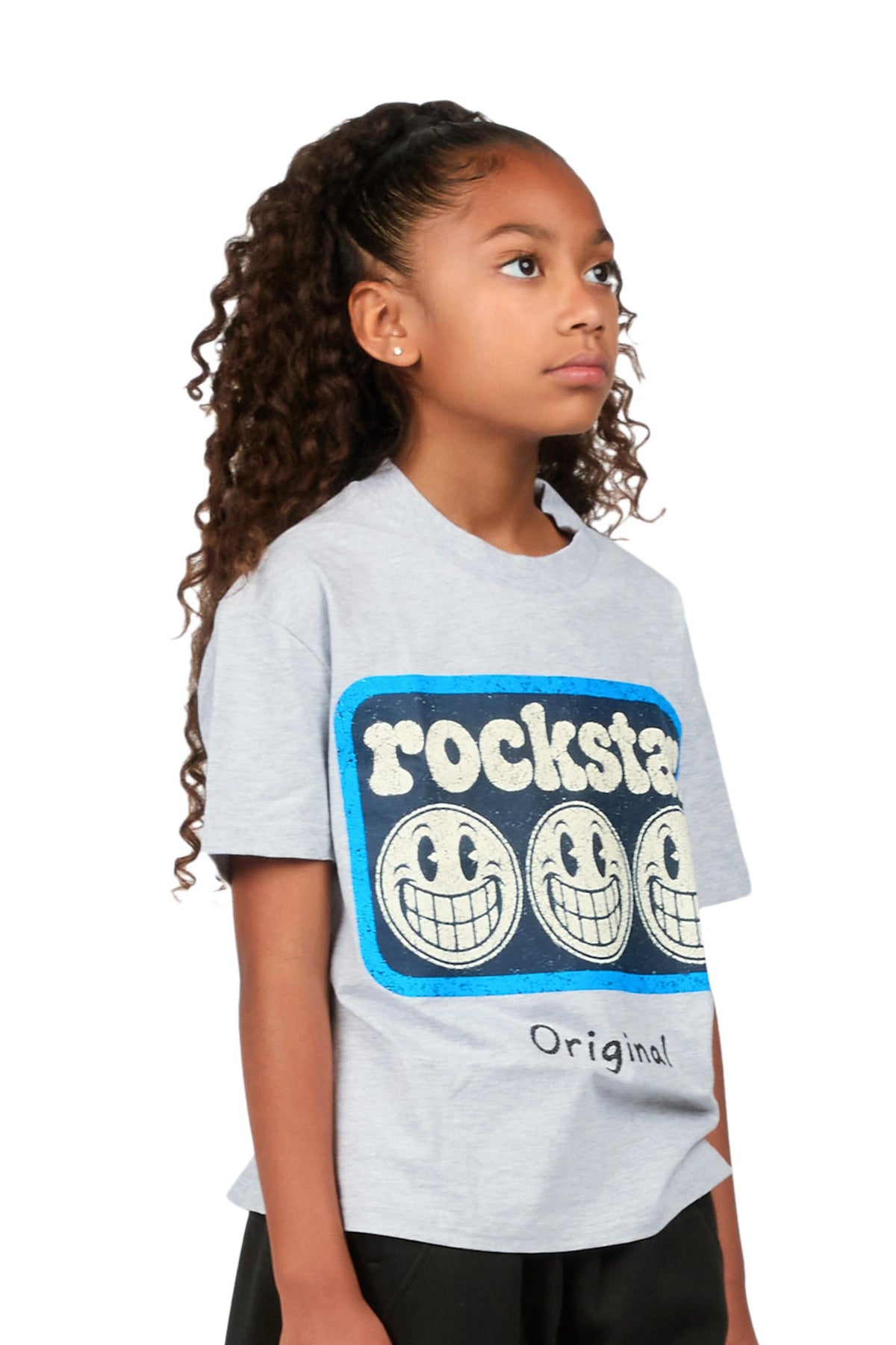 Girls Blarny Heather Grey Graphic T-Shirt