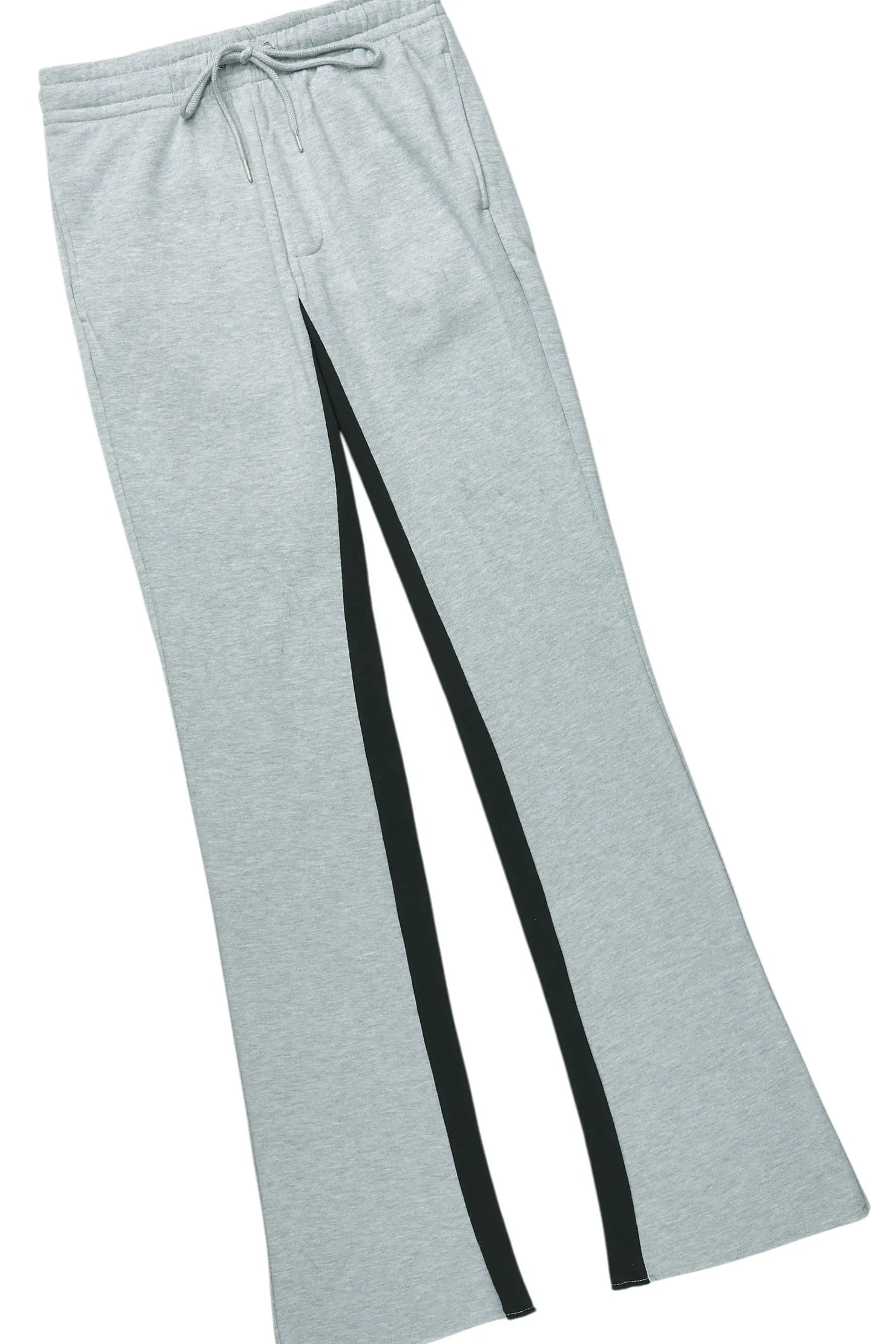 Basic Heather Grey Hoodie/Baggy Track Pant Set