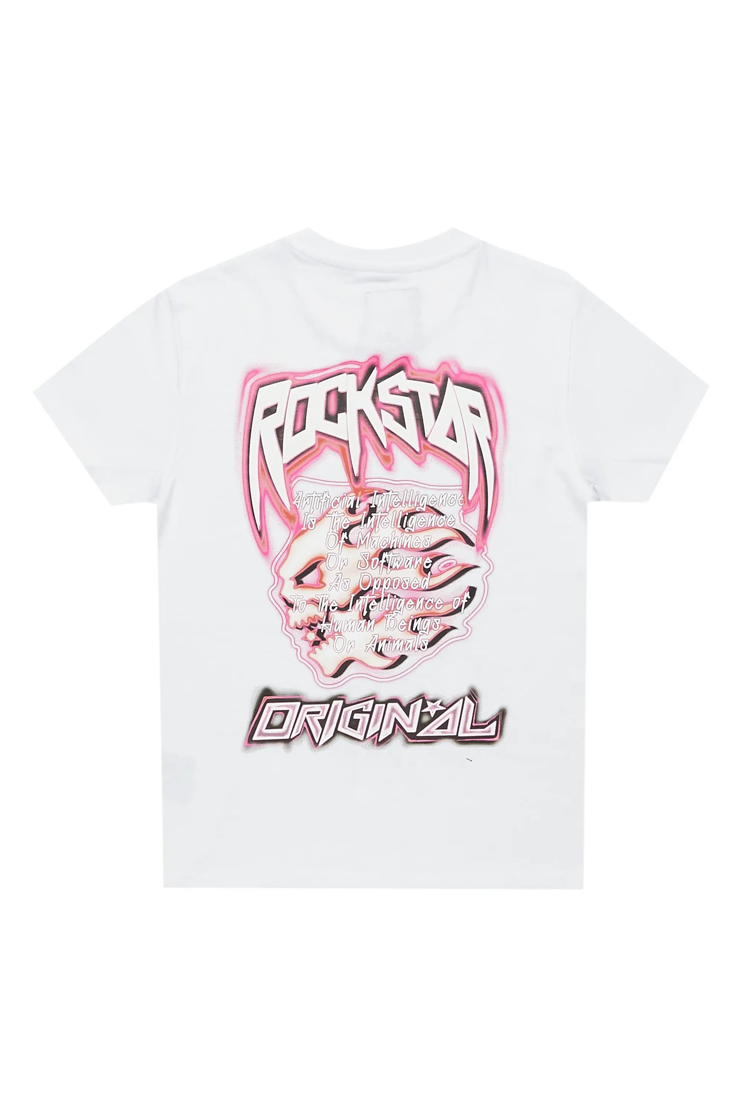 Girls Karasi White Graphic T-Shirt