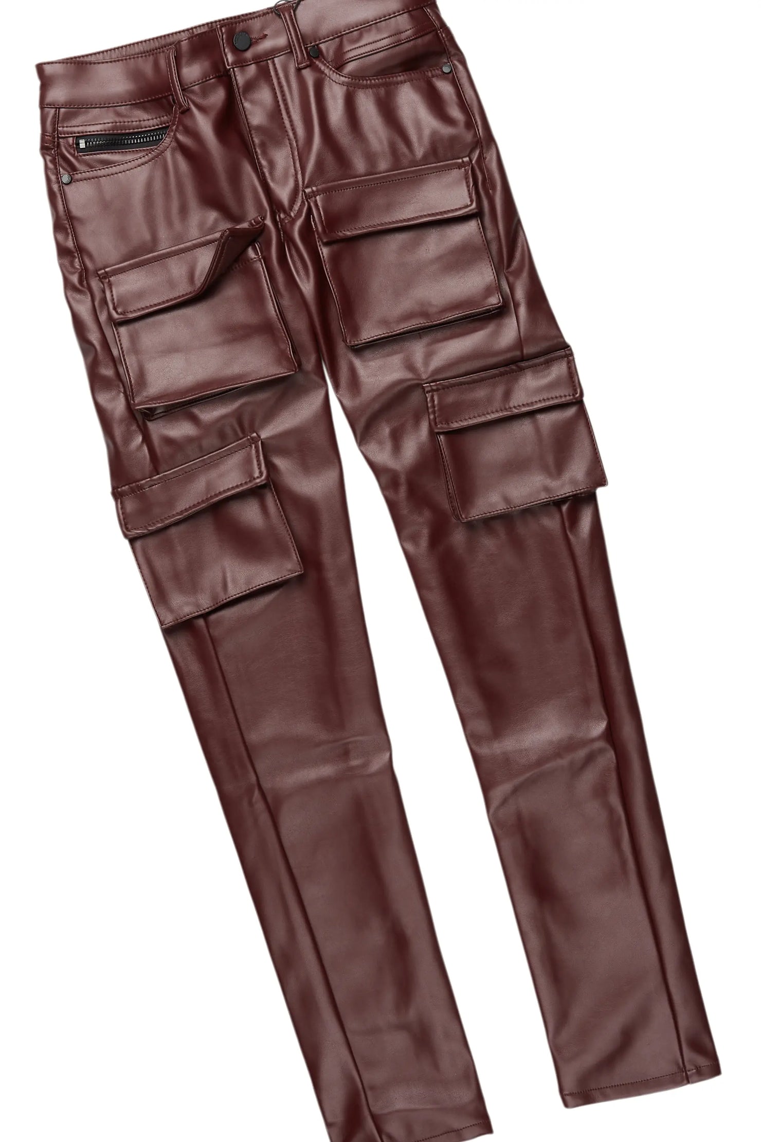 Darken Black Hoodie & Kap Stacked Flare PU Jean Bundle