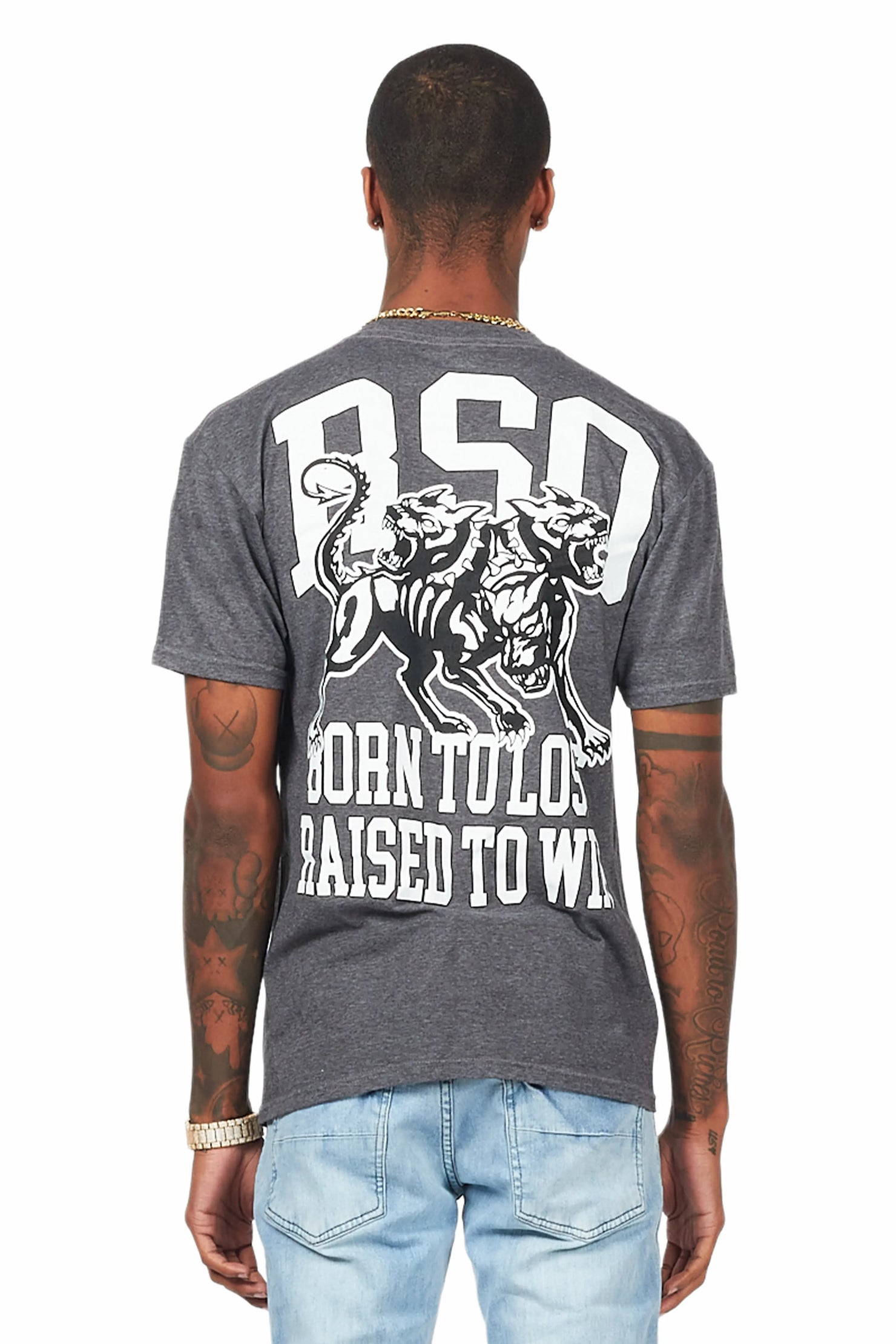 Fagan Heather Charcoal Graphic T-Shirt