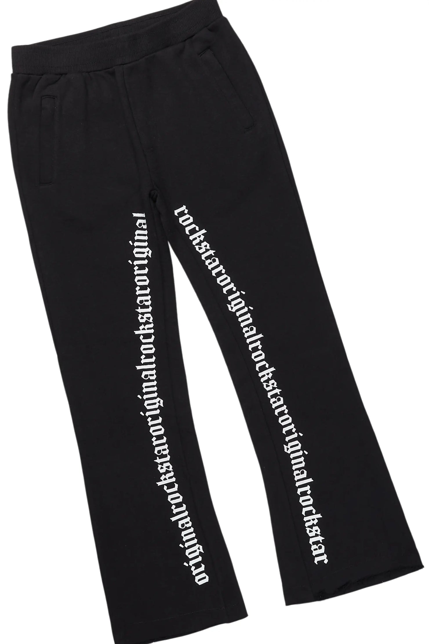 Boys Freedom Black T-Shirt/Stacked Flare Pant Set