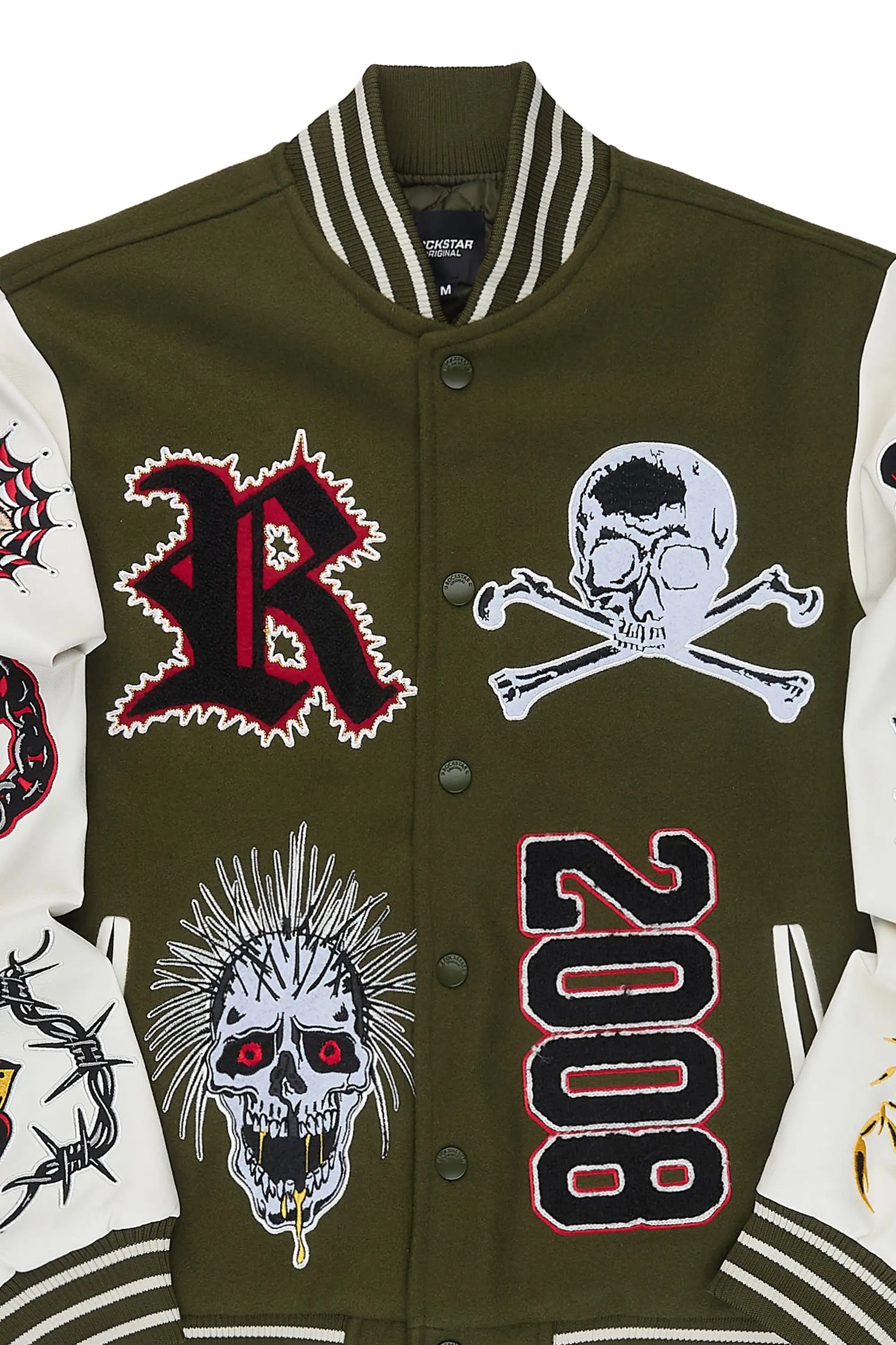Brennin Olive Varsity Jacket
