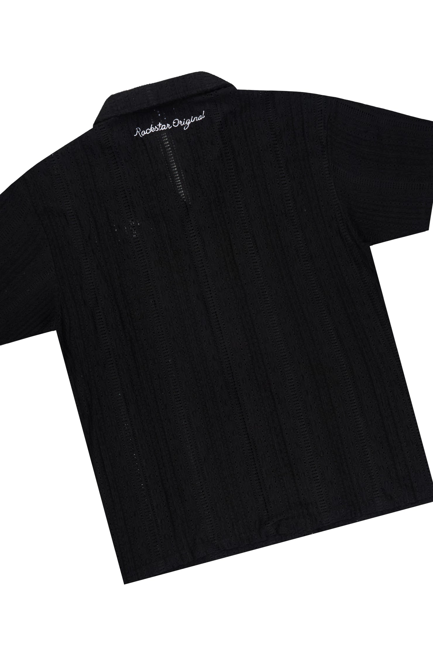 Zyaire Black Button Down Shirt/Short Set