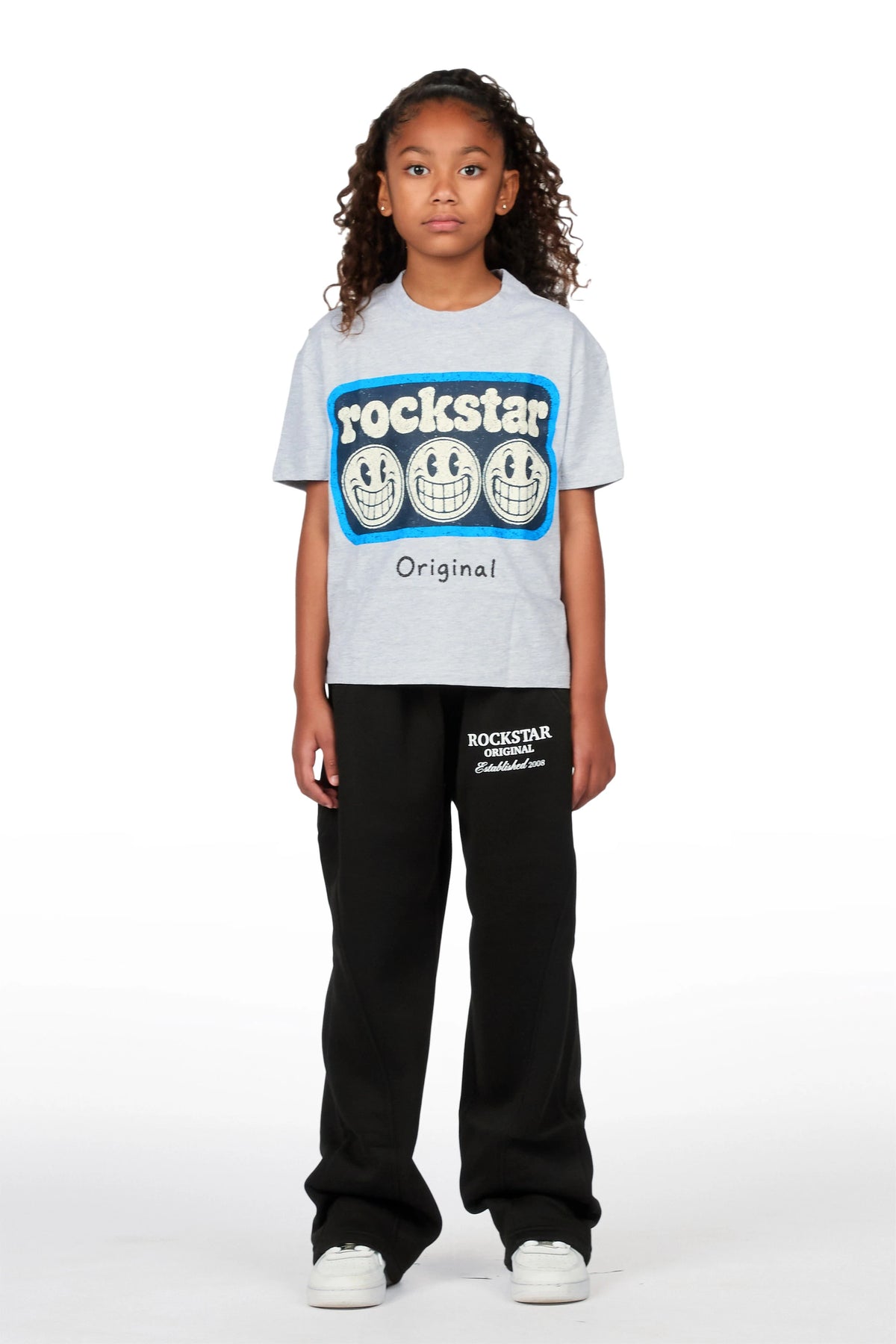 Girls Maximilliana Black Gabby Barrel Sweatpant