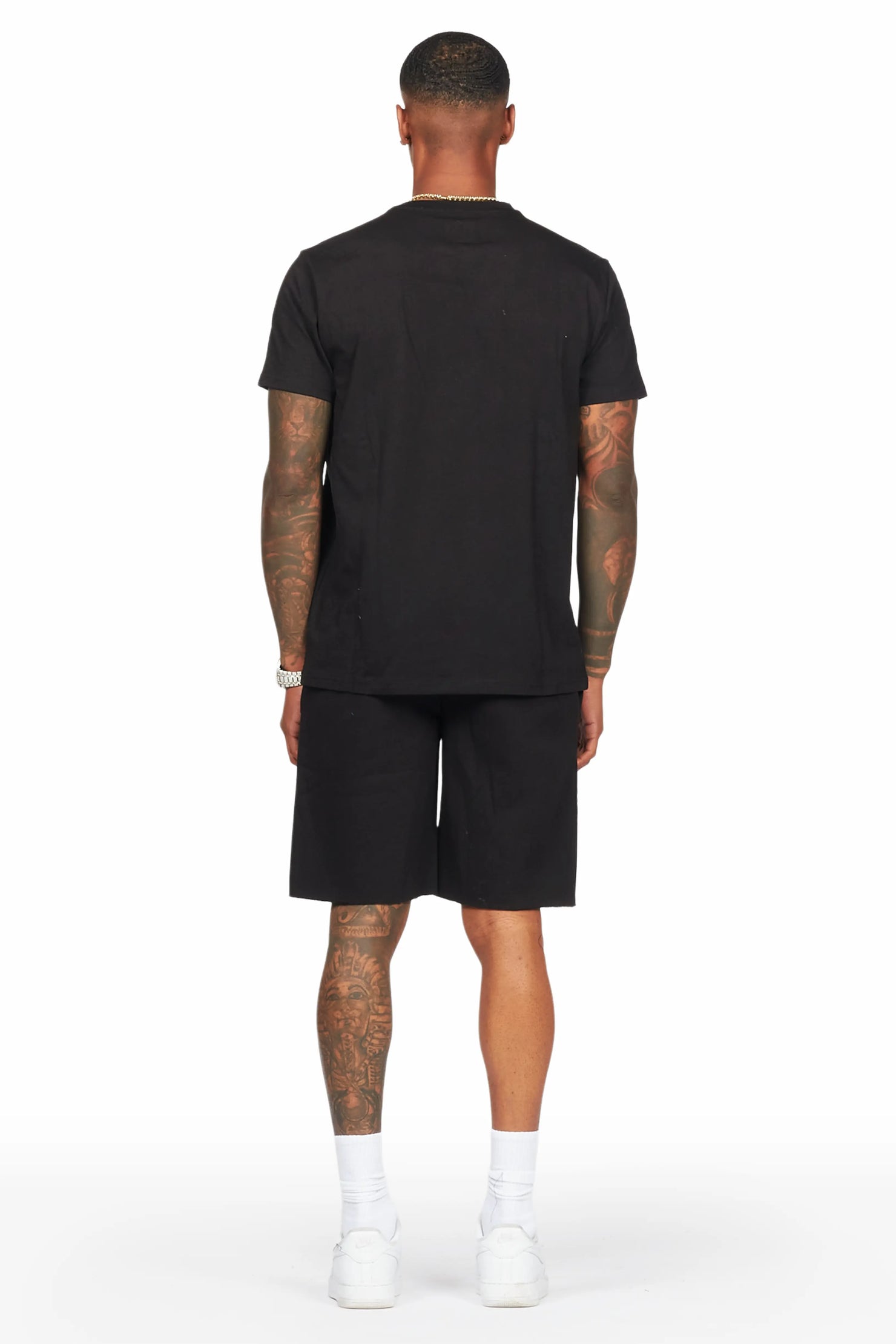 Oberon Black T-Shirt/Short Set
