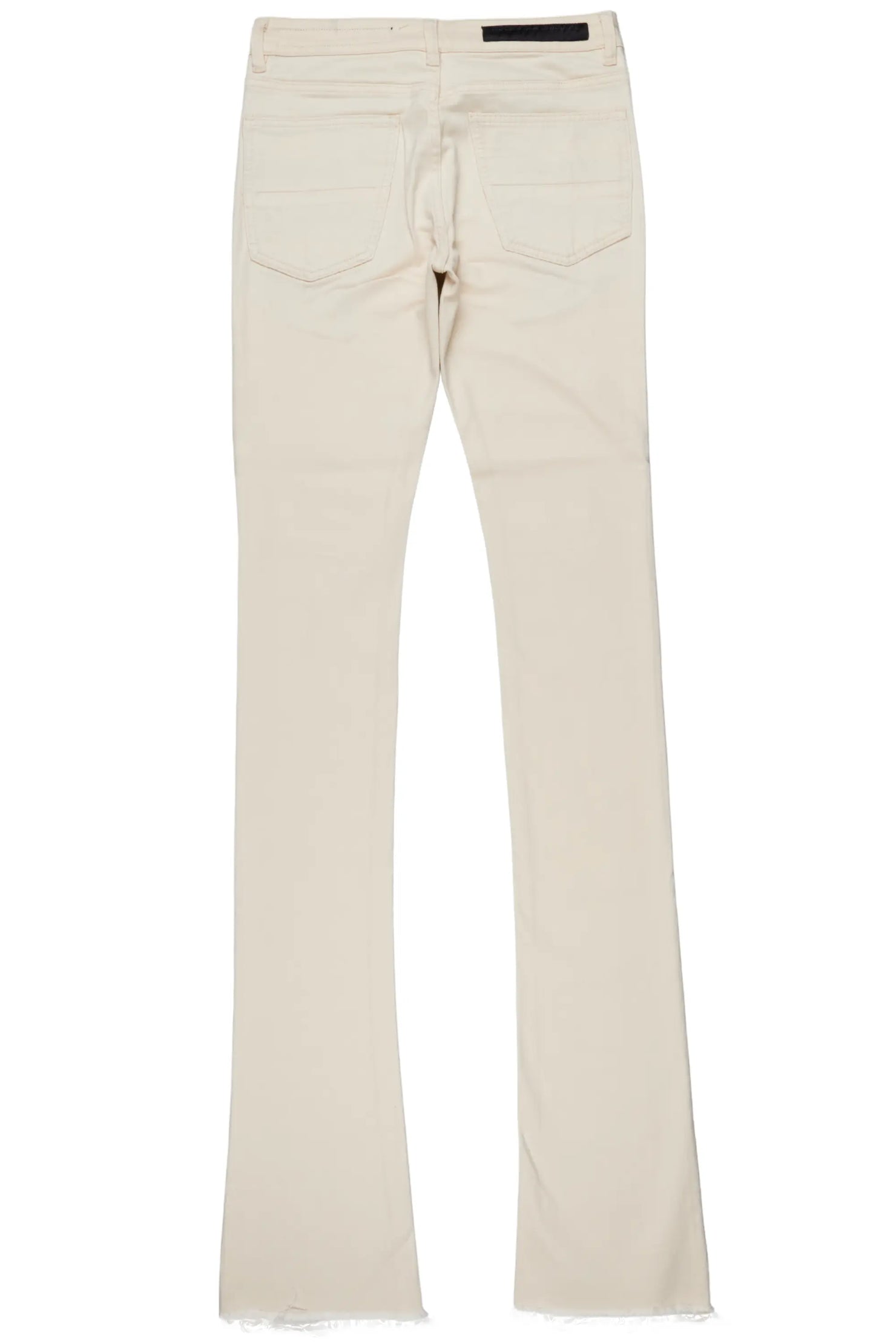 Josiah Beige Super Stacked Flare Jean