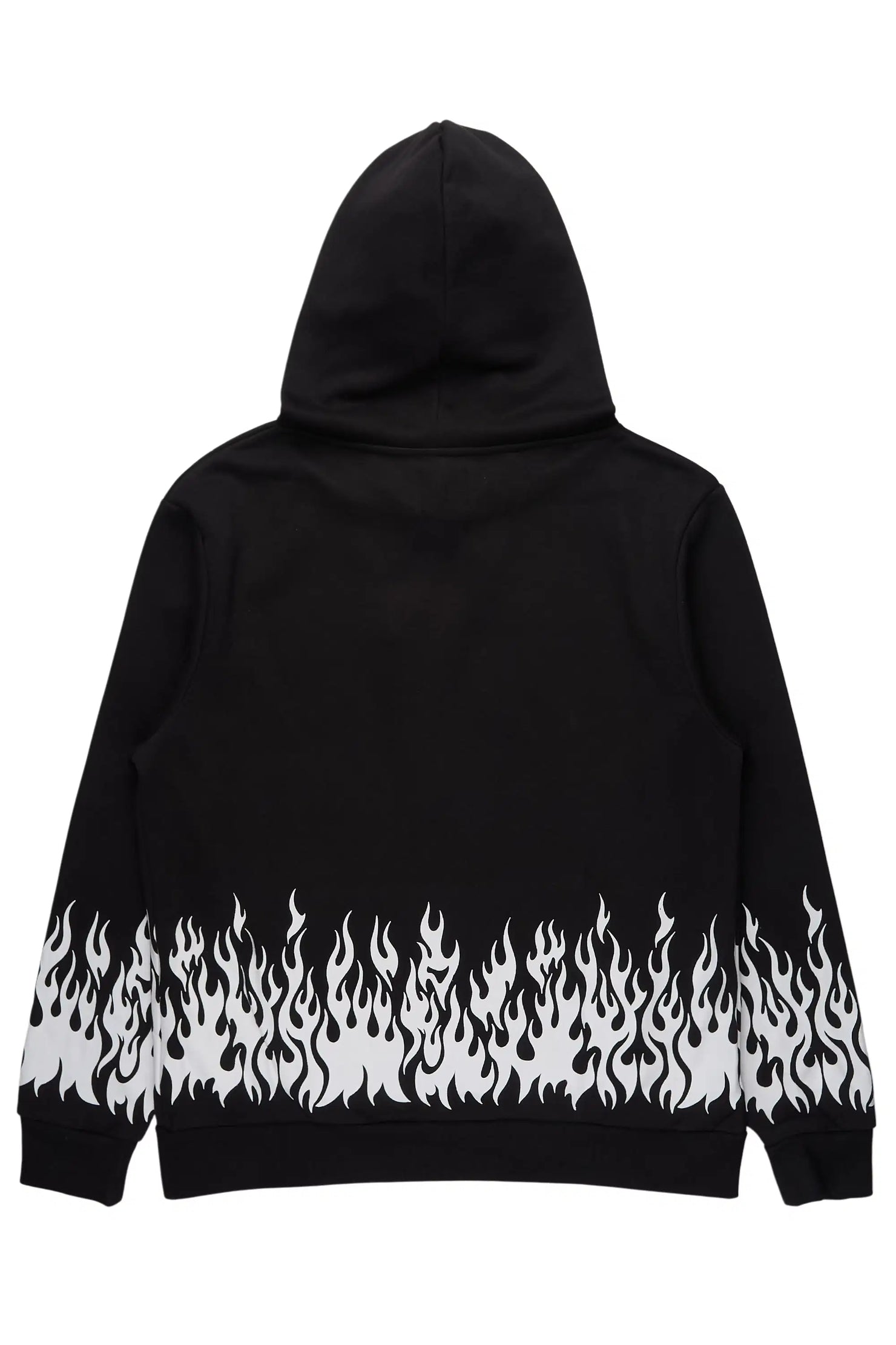 Bubble Black Graphic Relaxed Hoodie