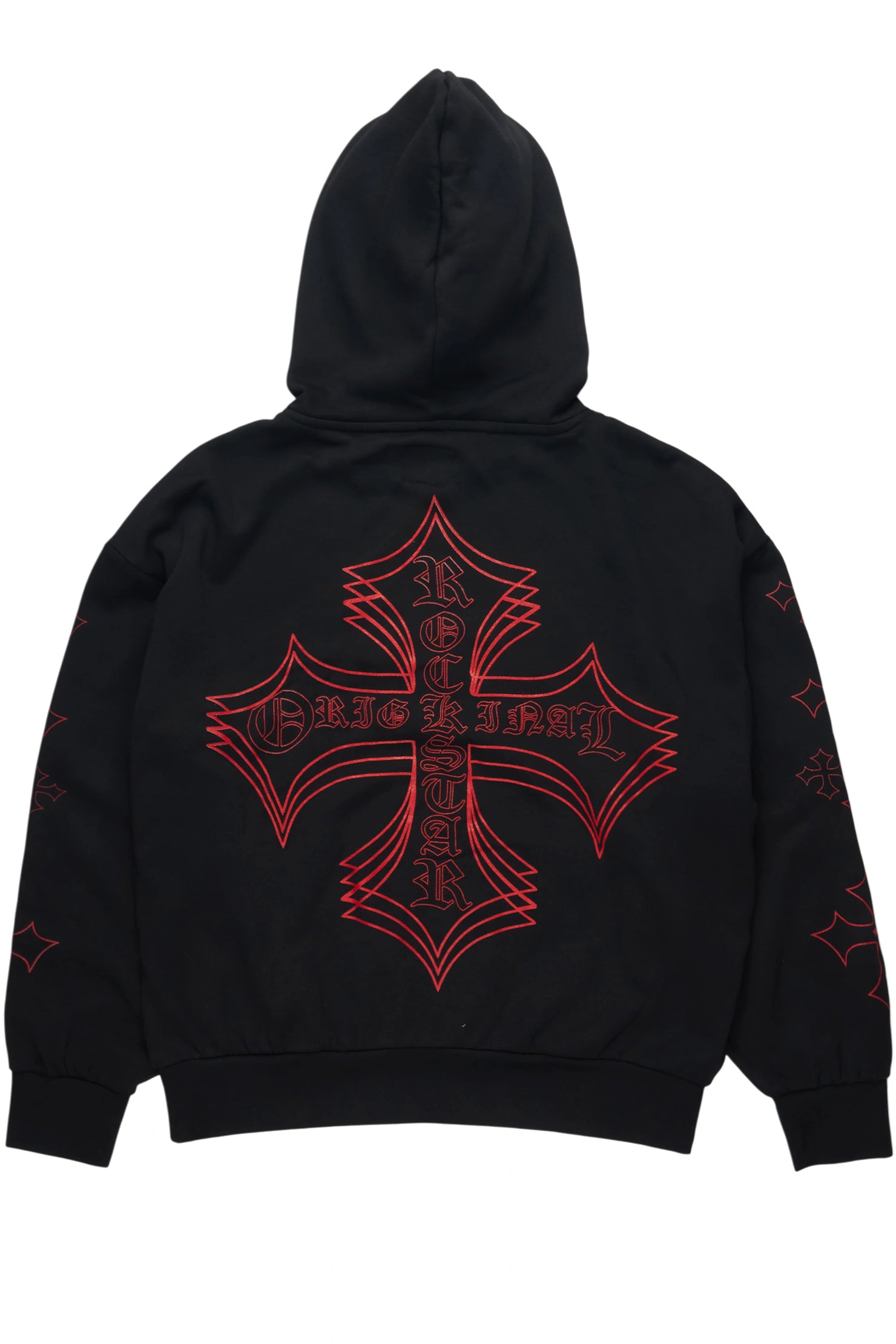 Sargo Black/Red Graphic Hoodie