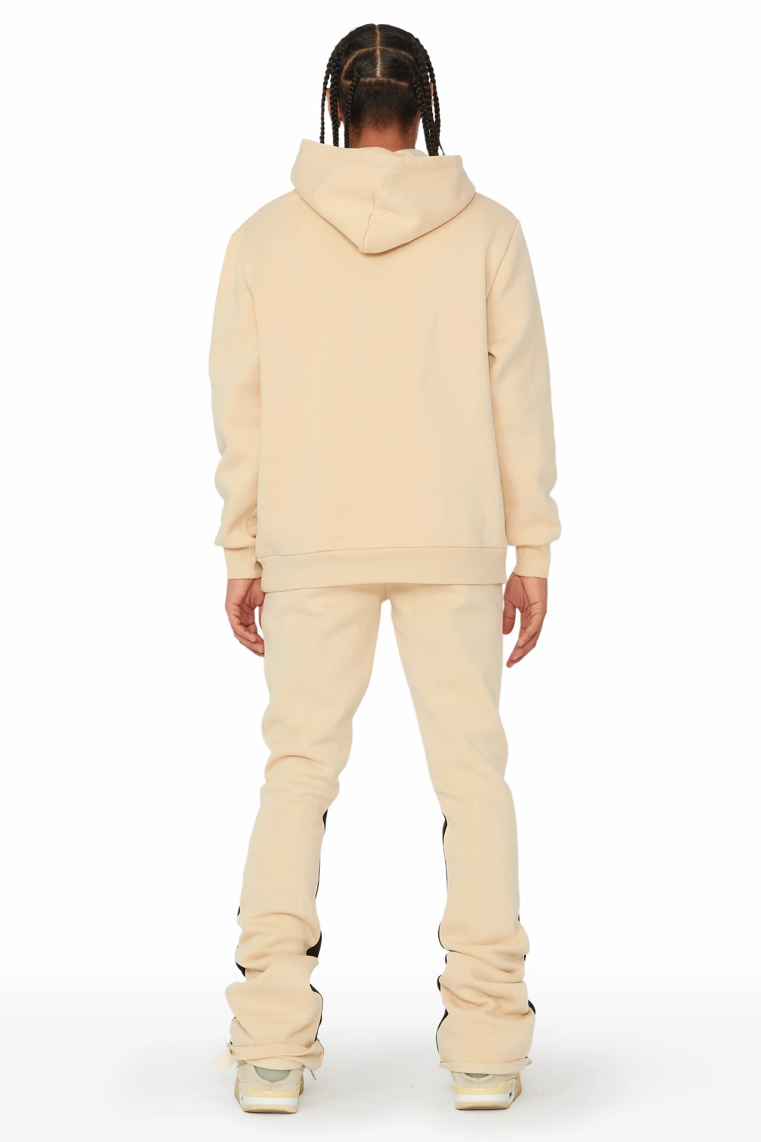 Kalibre Tan/Pink Hoodie/Stacked Flare Track Set