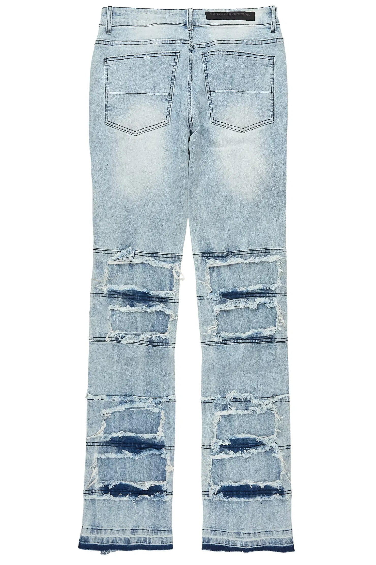 Vasco Blue Stacked Flare Jean