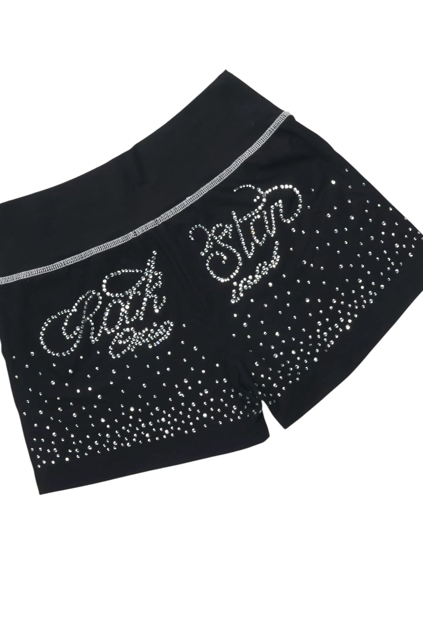 Joella Black Rhinestone Short Set