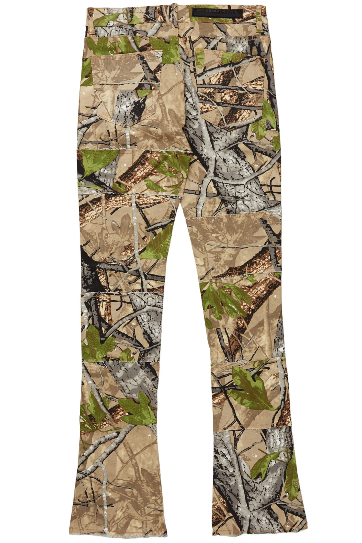 Duggar Tree Camo Cargo Stacked Flare Jean
