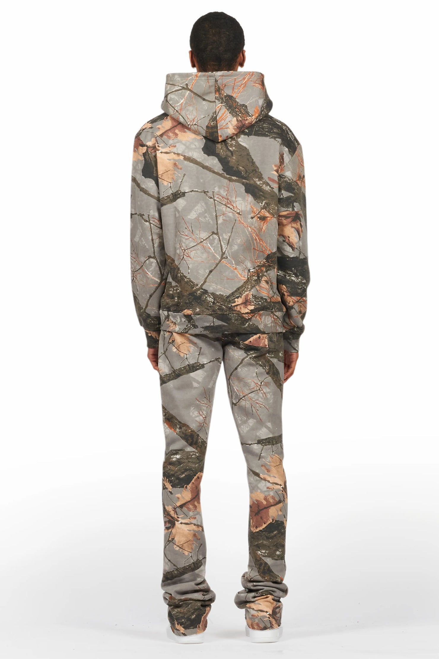 Tabby Beige Graphic Stacked Flare Track Set