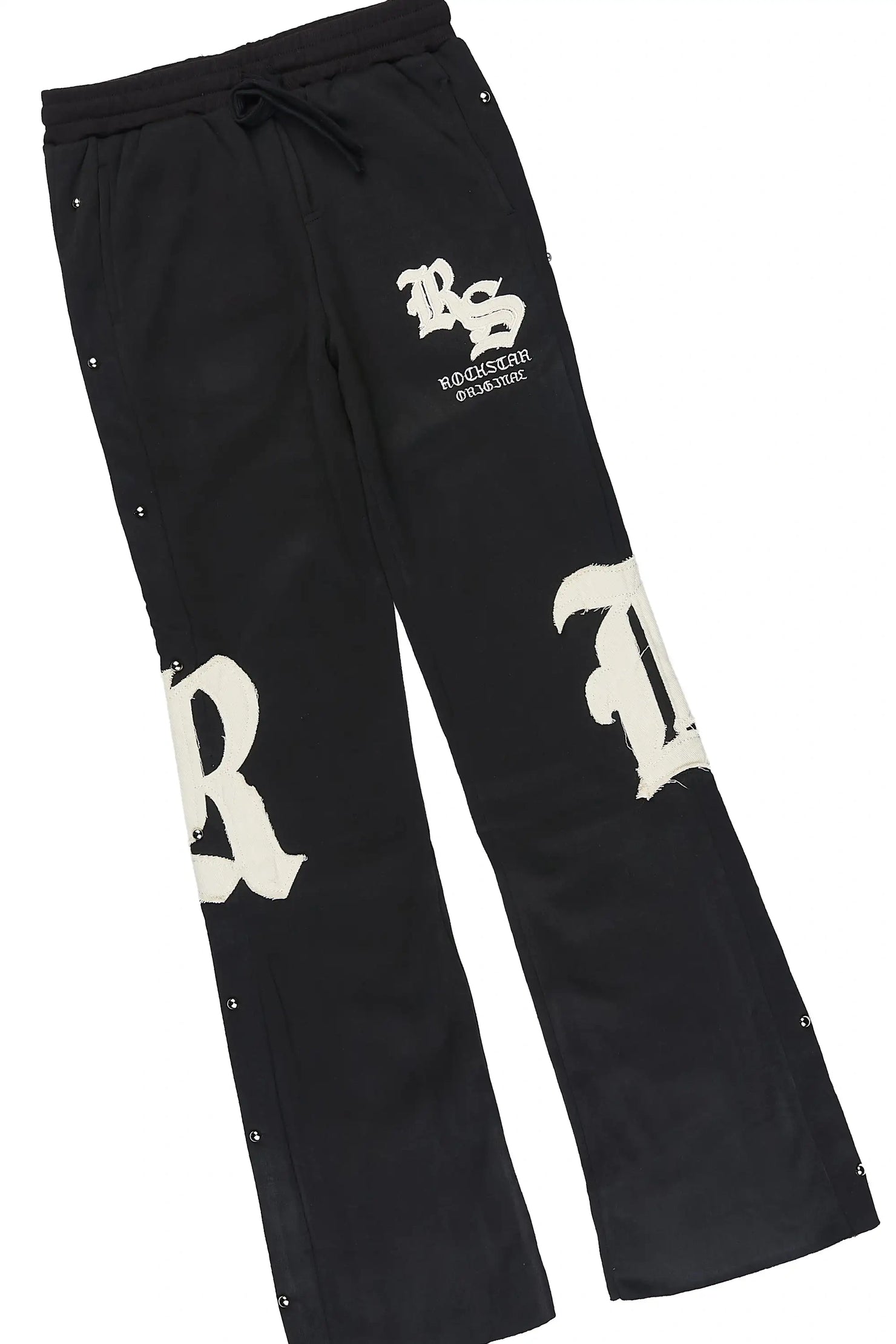 Boys Shire Black/White Long Sleeve Stacked Track Set