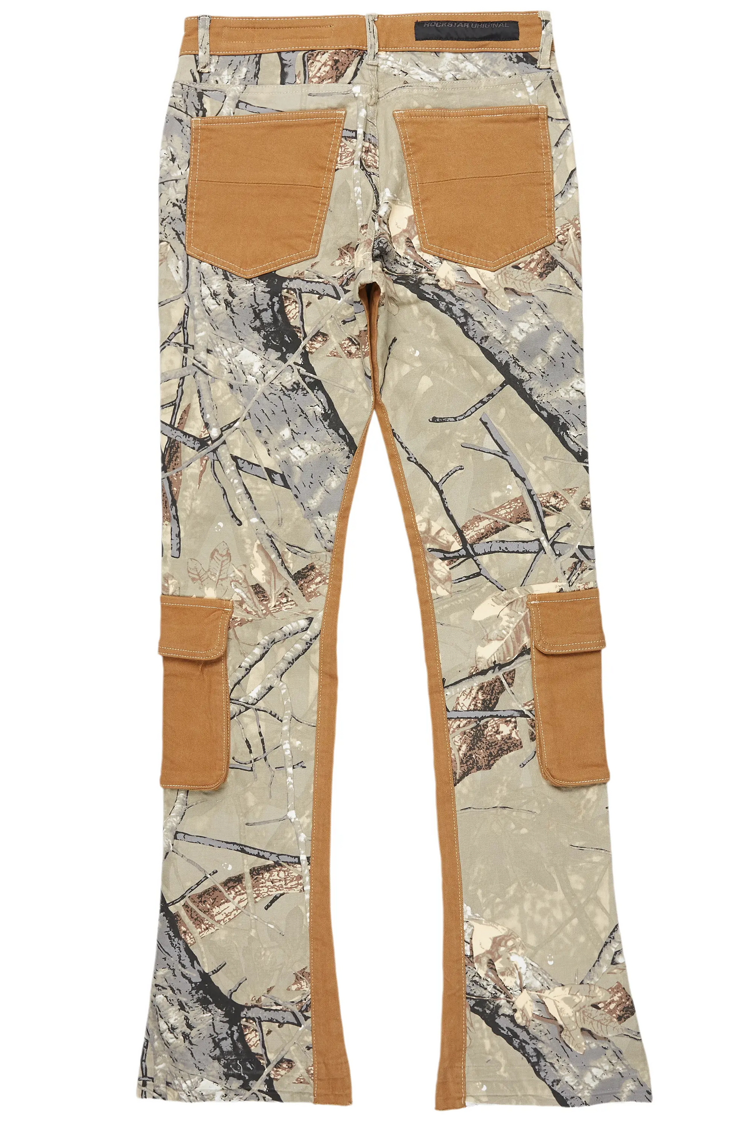 Petter Beige Stacked Flare Jean