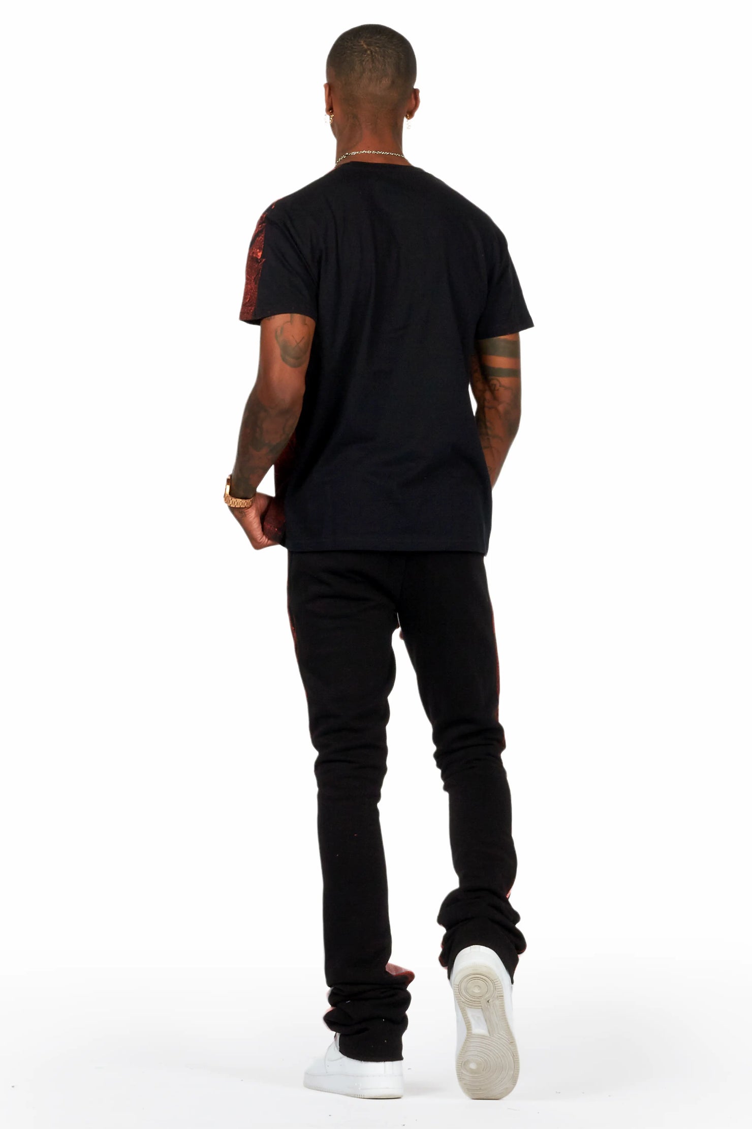 Eldon Black/Orange T-Shirt/Super Stacked Flare Track Set