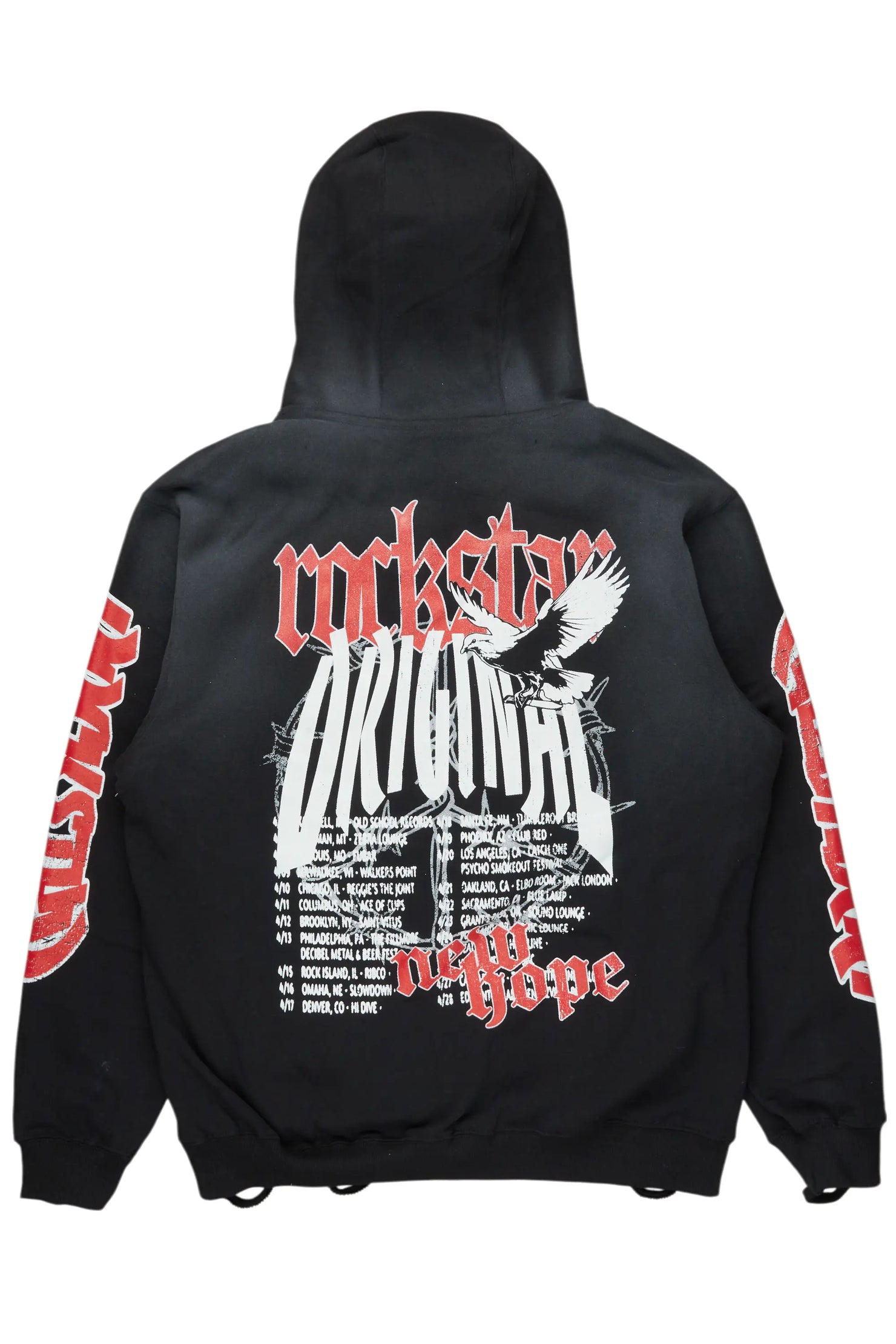 Burial Black Graphic Hoodie