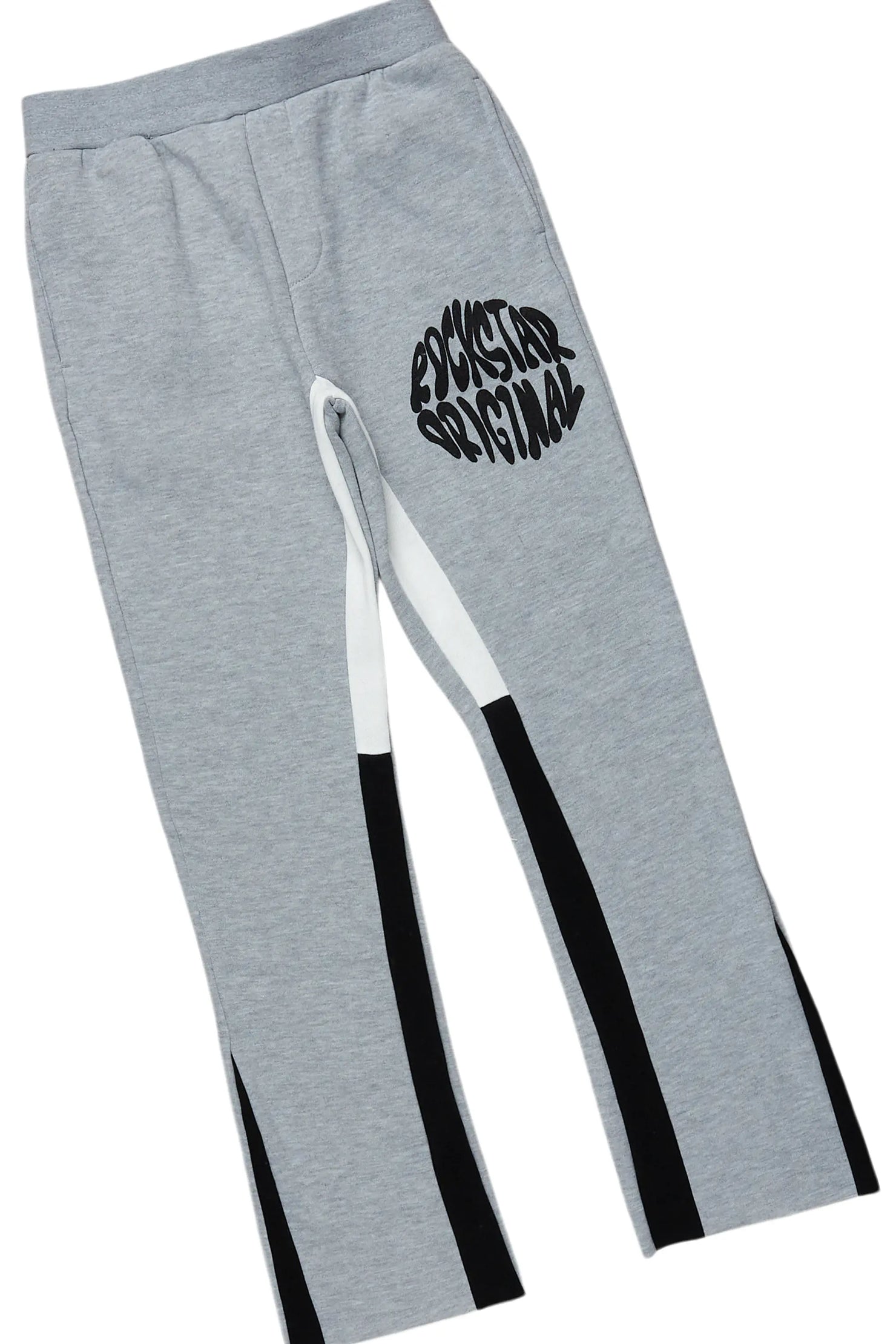 Boys Thierry Grey Stacked Pant Set