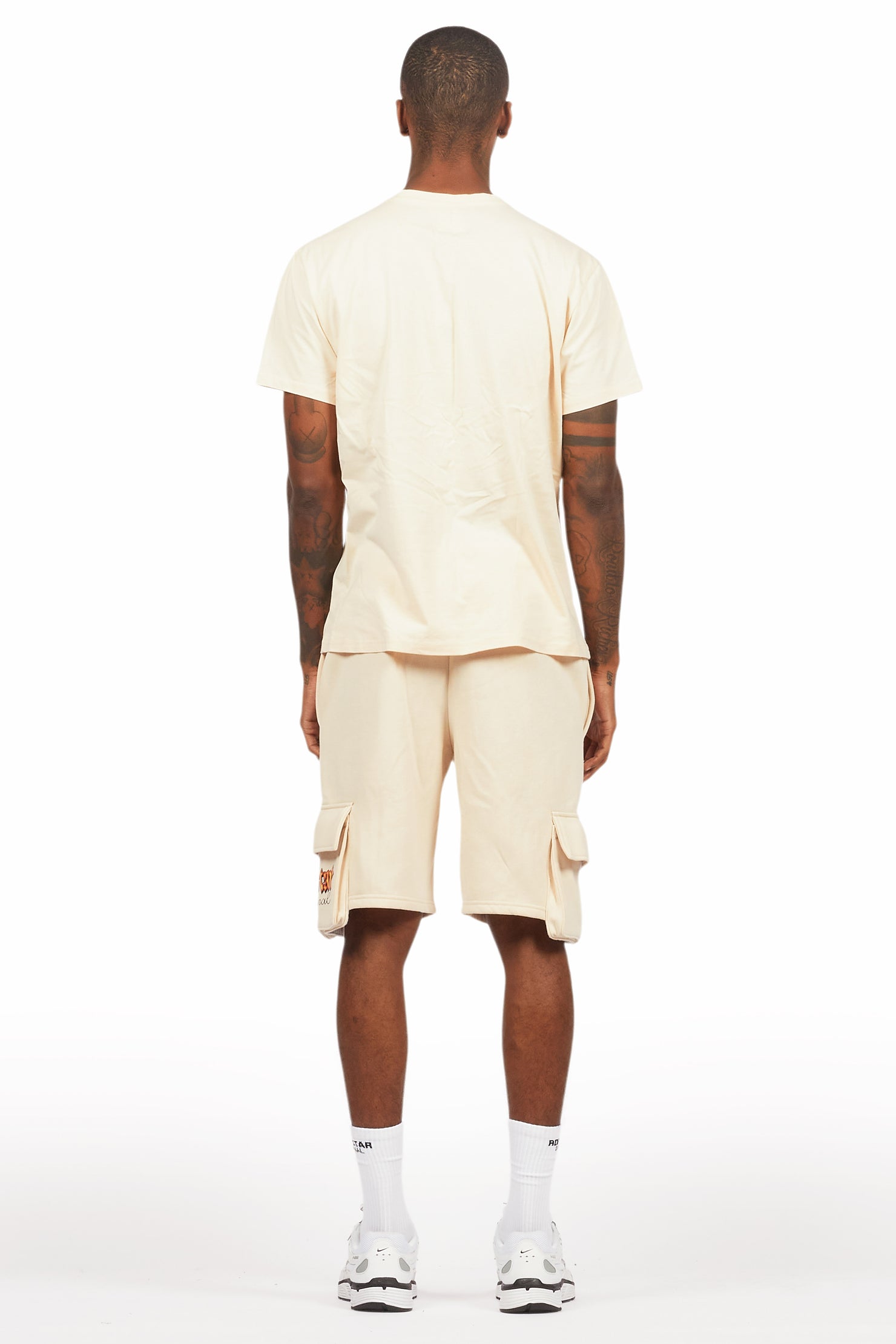 Shoota Beige/Black Short Set