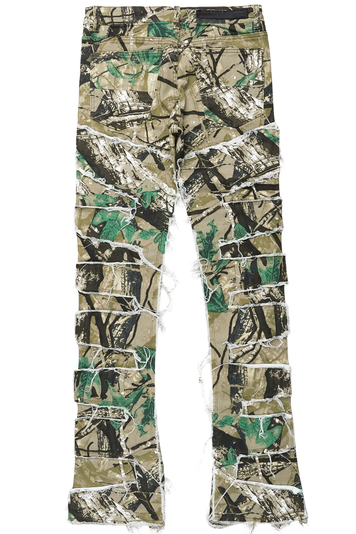 Urso Tree Camo Painter Stacked Flare Jean