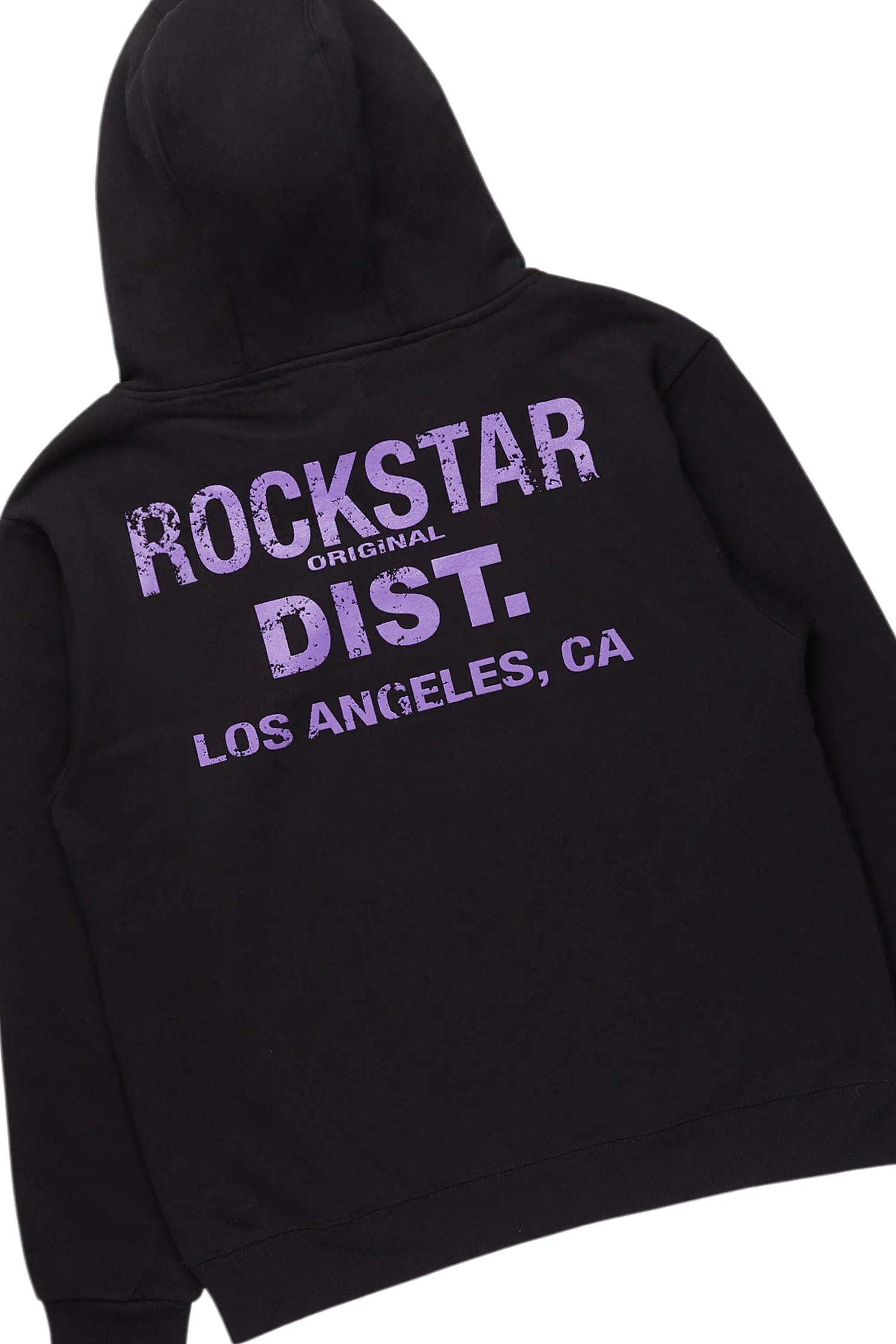 Mattox Black/Purple Hoodie/Baggy Stacked Flare Pant Set