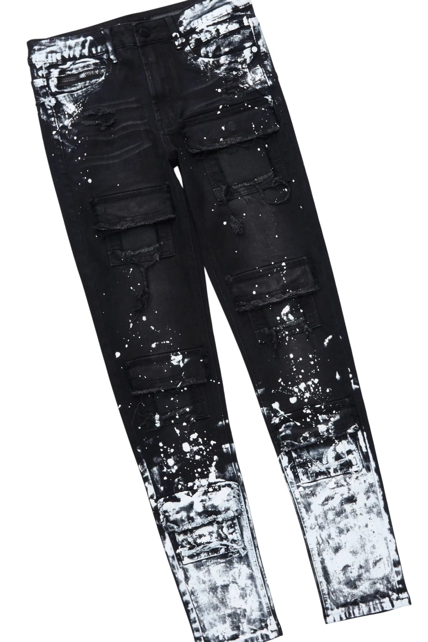 Tally Black/Black Hoodie/Slim Fit Jean Set