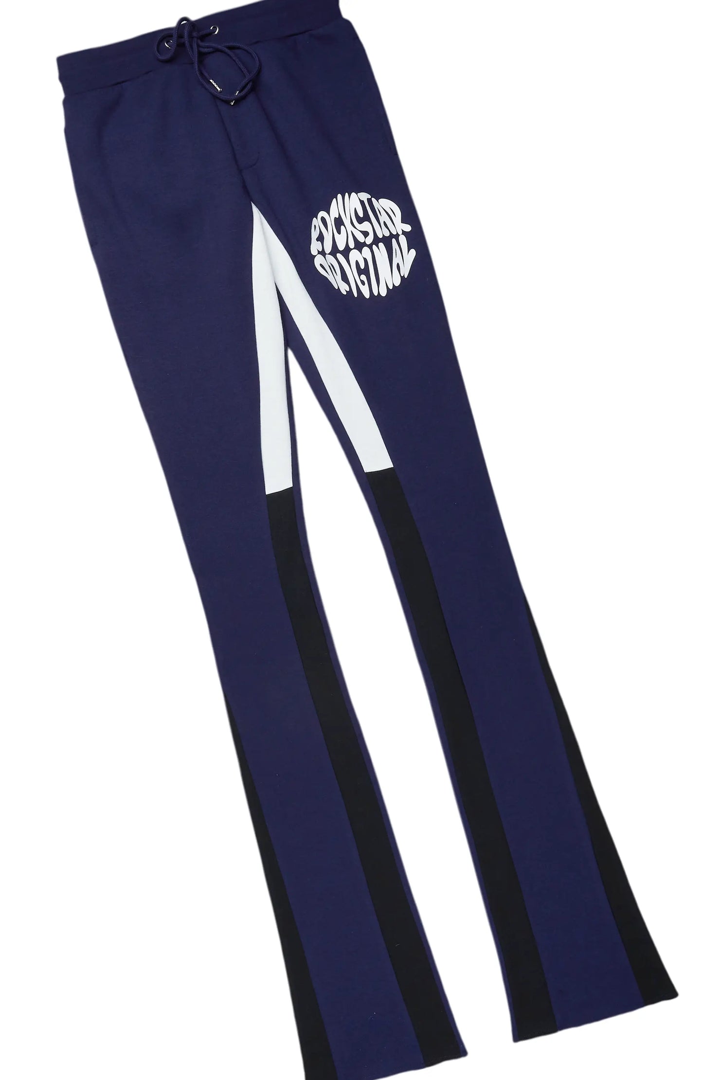 Sky Navy Graphic Hoodie/Super Stacked Pant Set