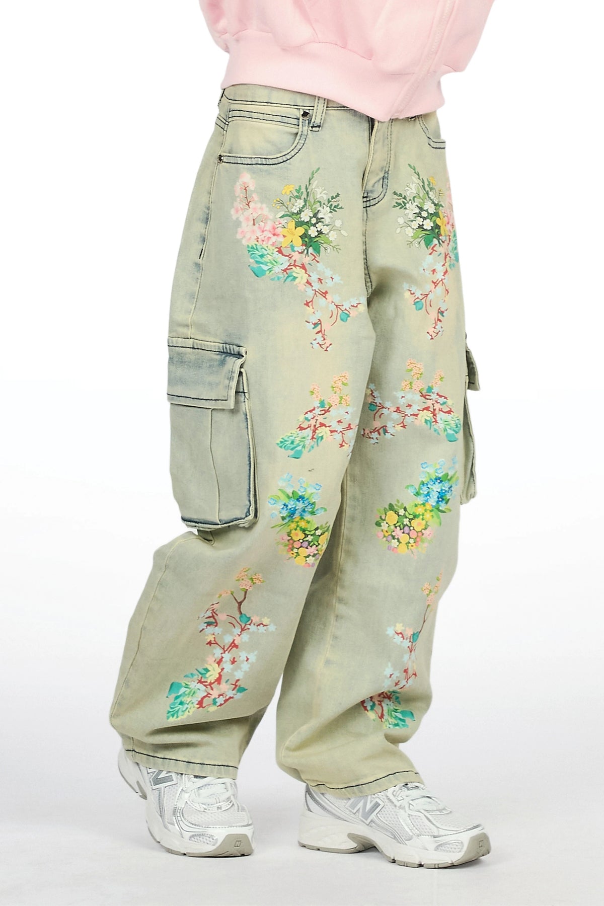 Girls Zionta Light Blue Barrel Fit Jean