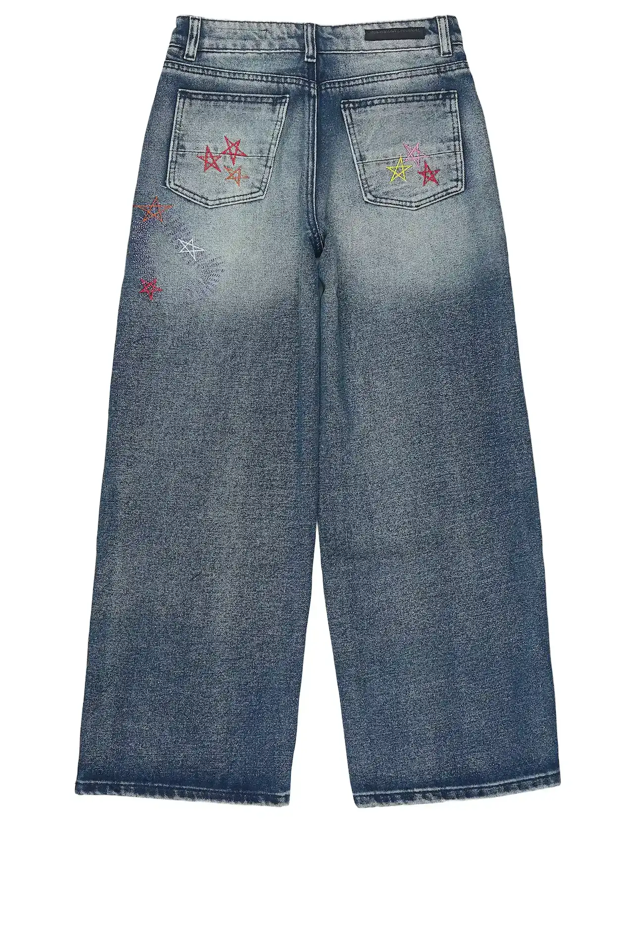 Girls Levie Denim Wash Baggy Fit Jean