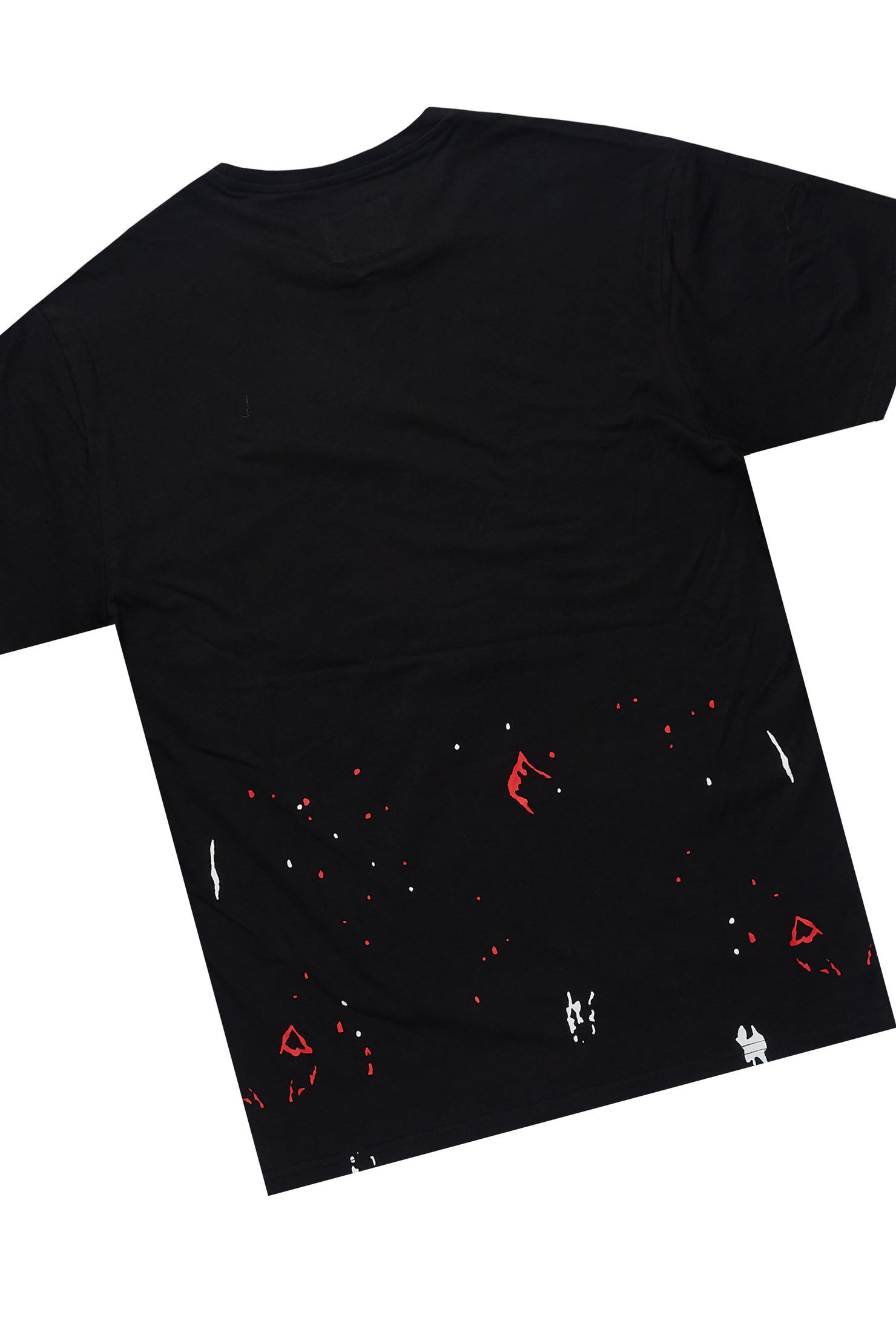 Scottie Black/Red T-Shirt/Stacked Flare Track Pant Set