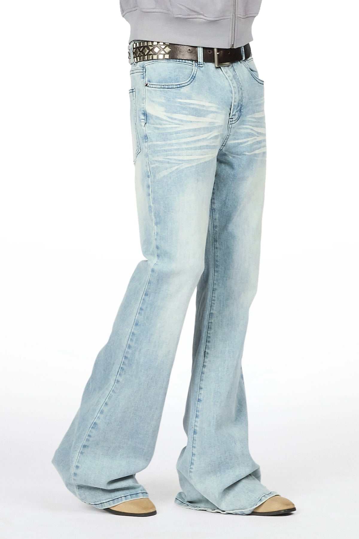 Lykes Light Blue Super Flare Jeans