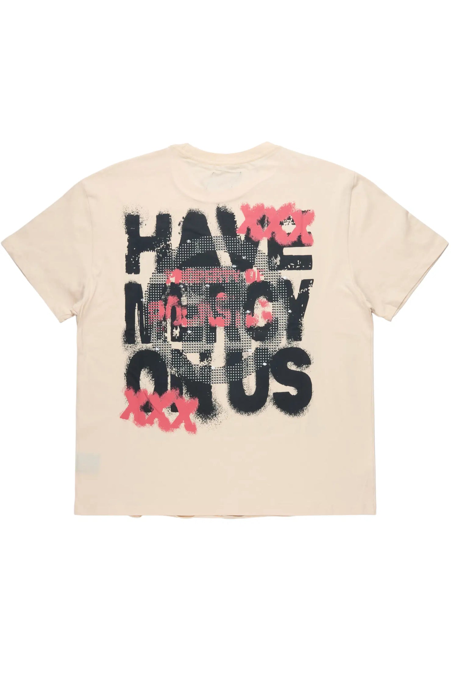 Kyo Beige Oversized Graphic T-Shirt