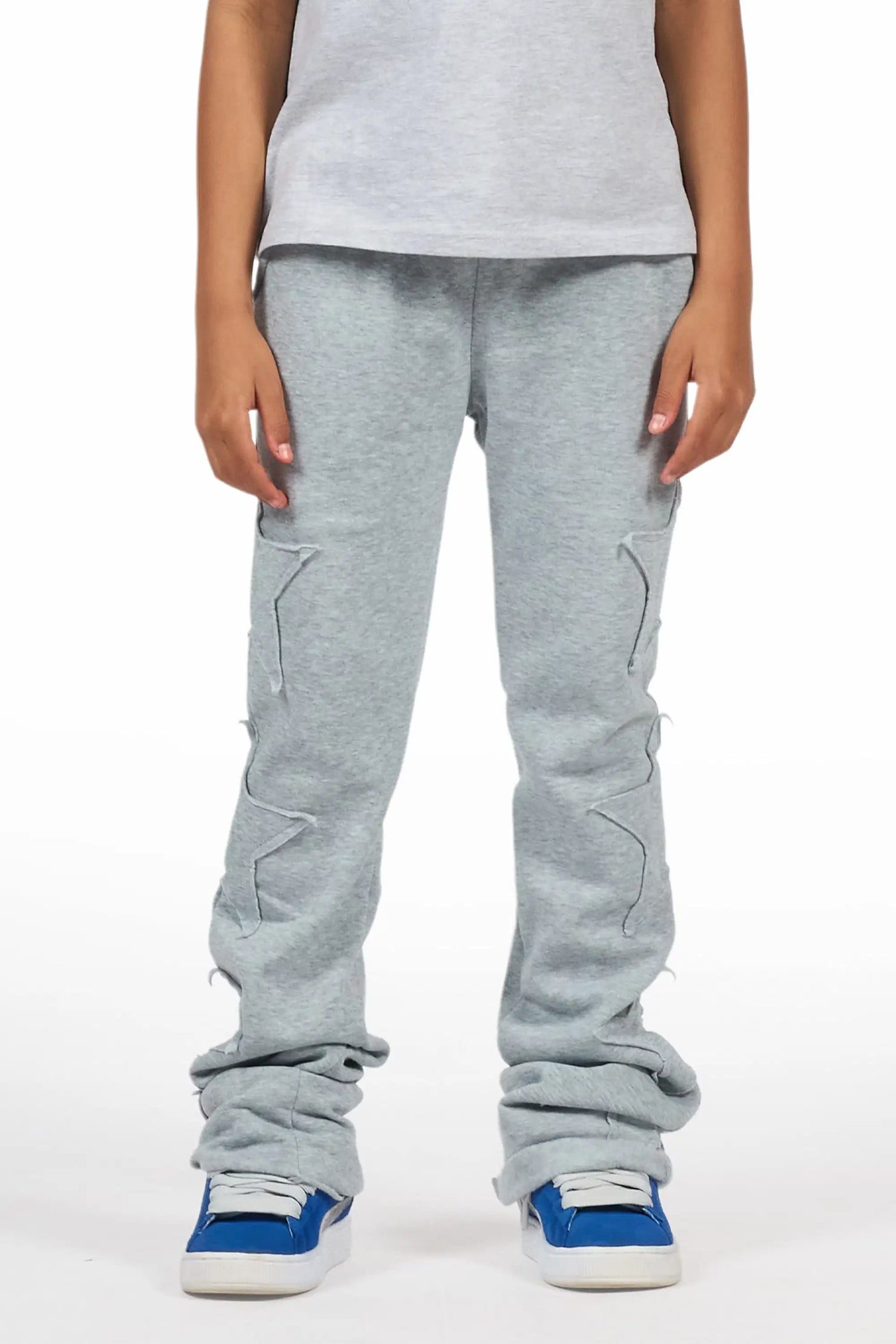 Boys Sinayah Grey Baggy Track Pant
