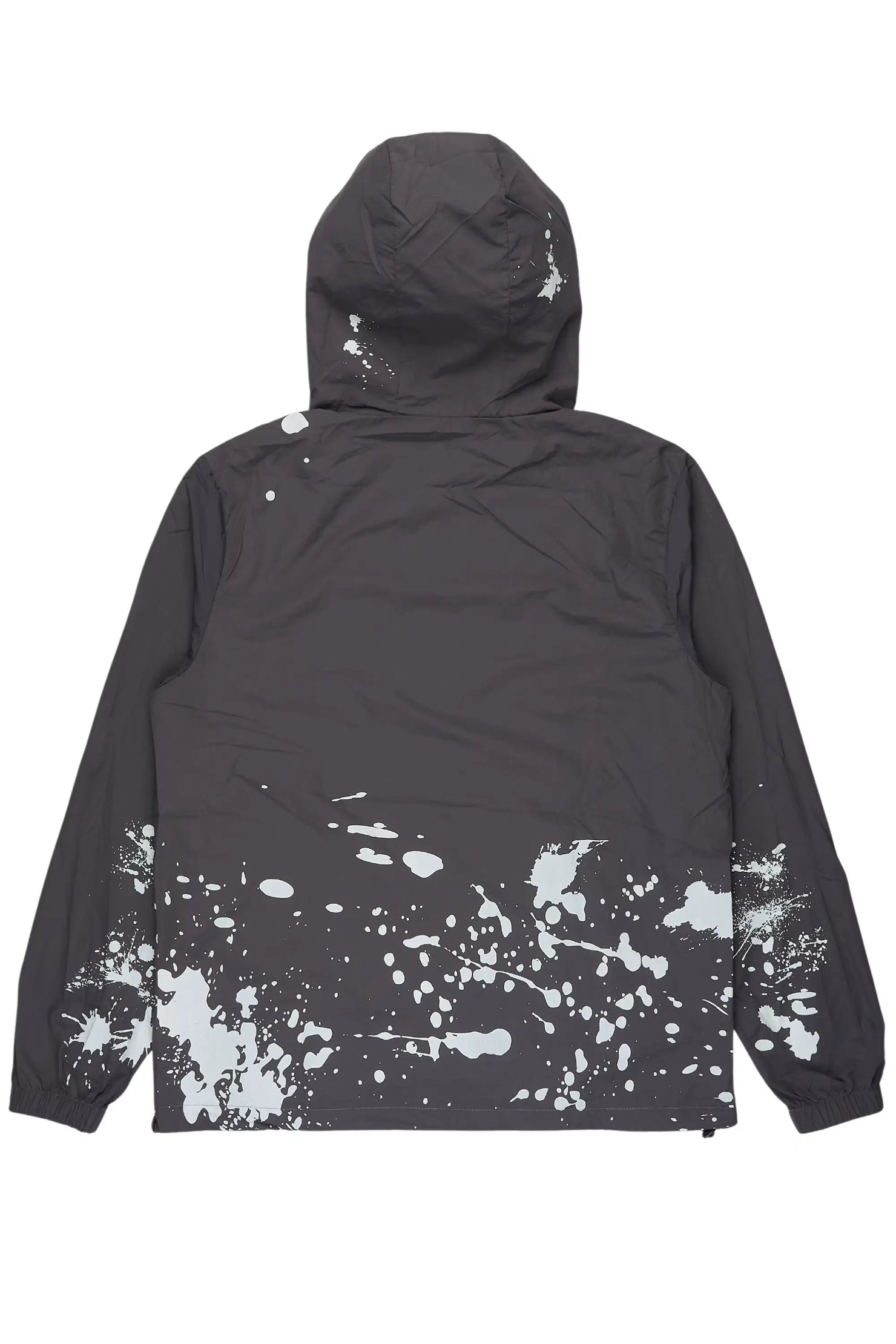 Raffer Grey Graphic Windbreaker