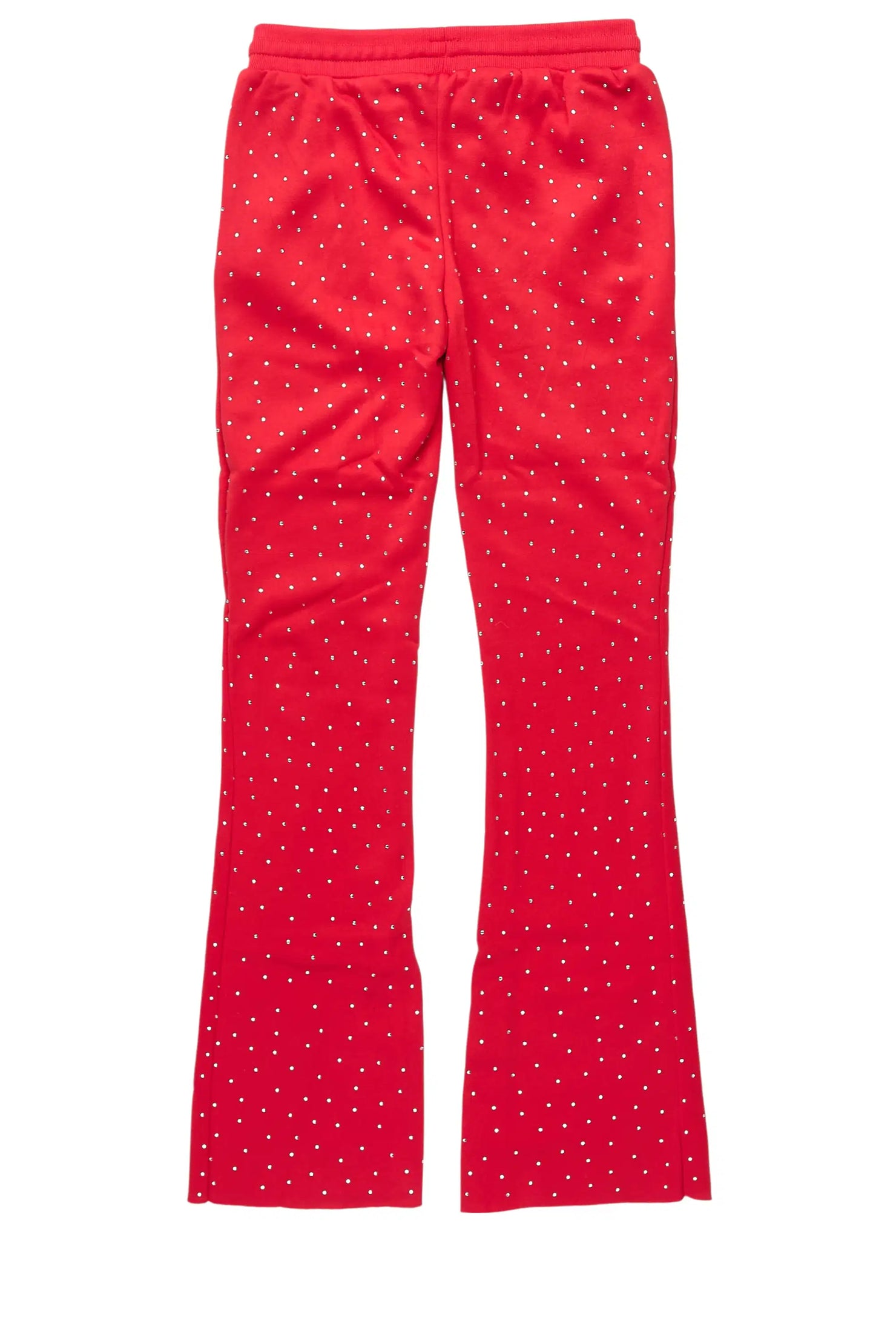 Girls Juliana Rhinestone Red Track Pant