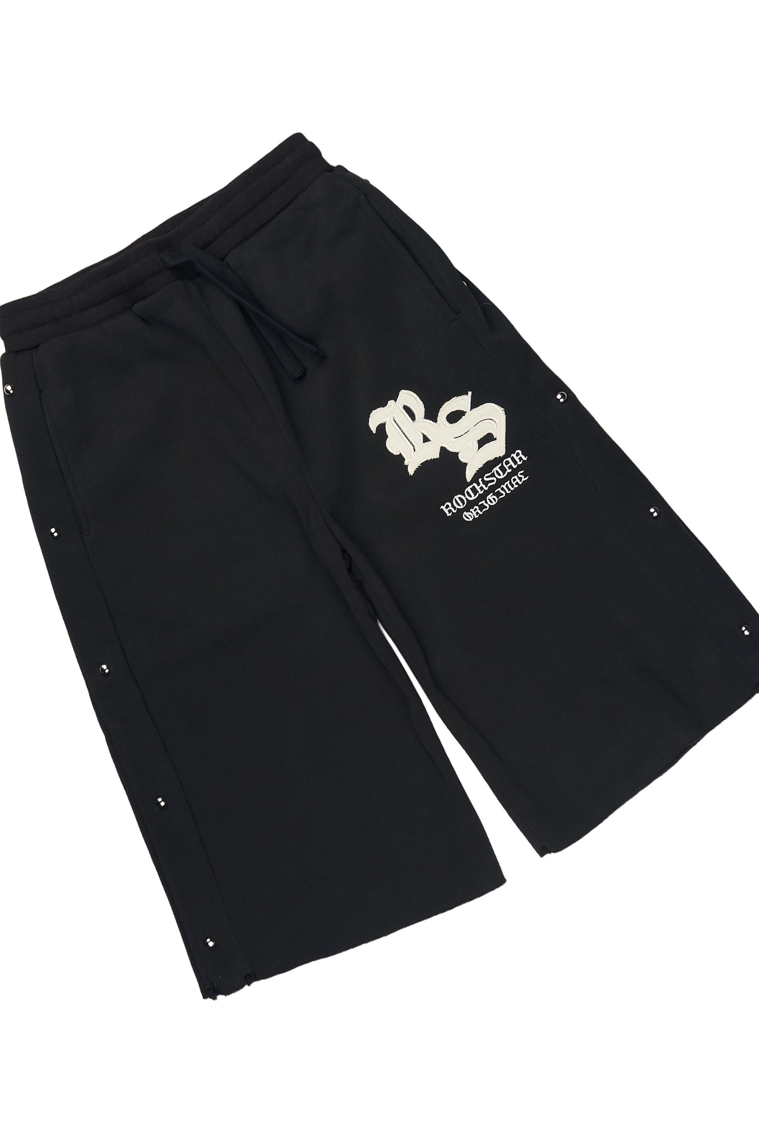 Boys Shire Black/Black L/S T-Shirt Jort Set