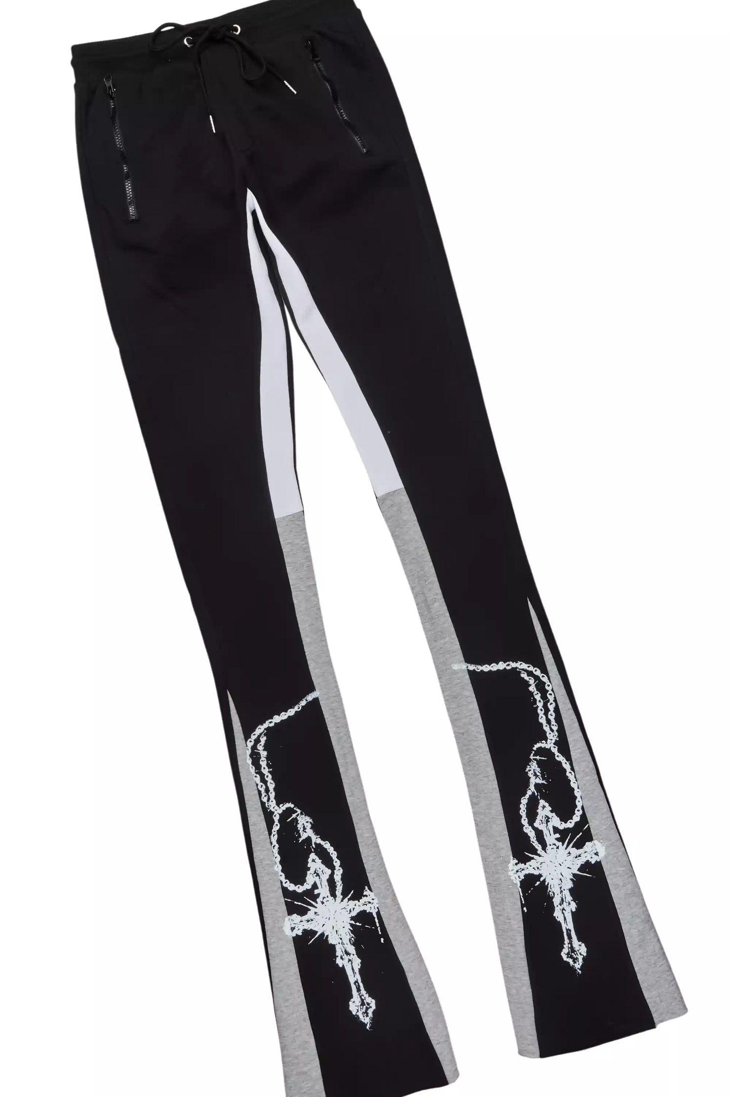 Vontae Black/Multi Hoodie/Super Stacked Track Set