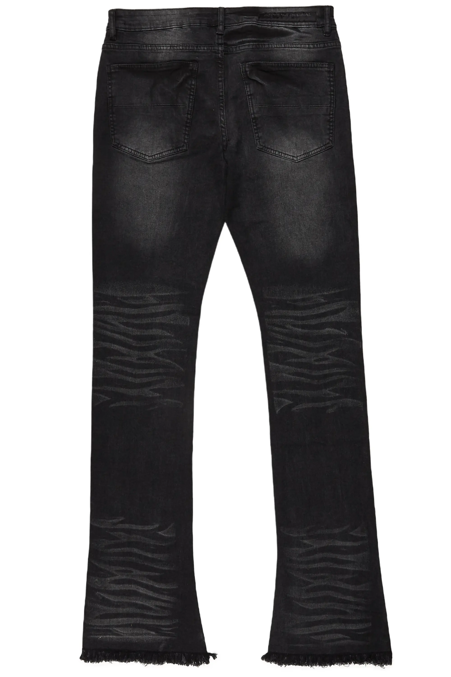 Mana Black Painter Stacked Flare Jean