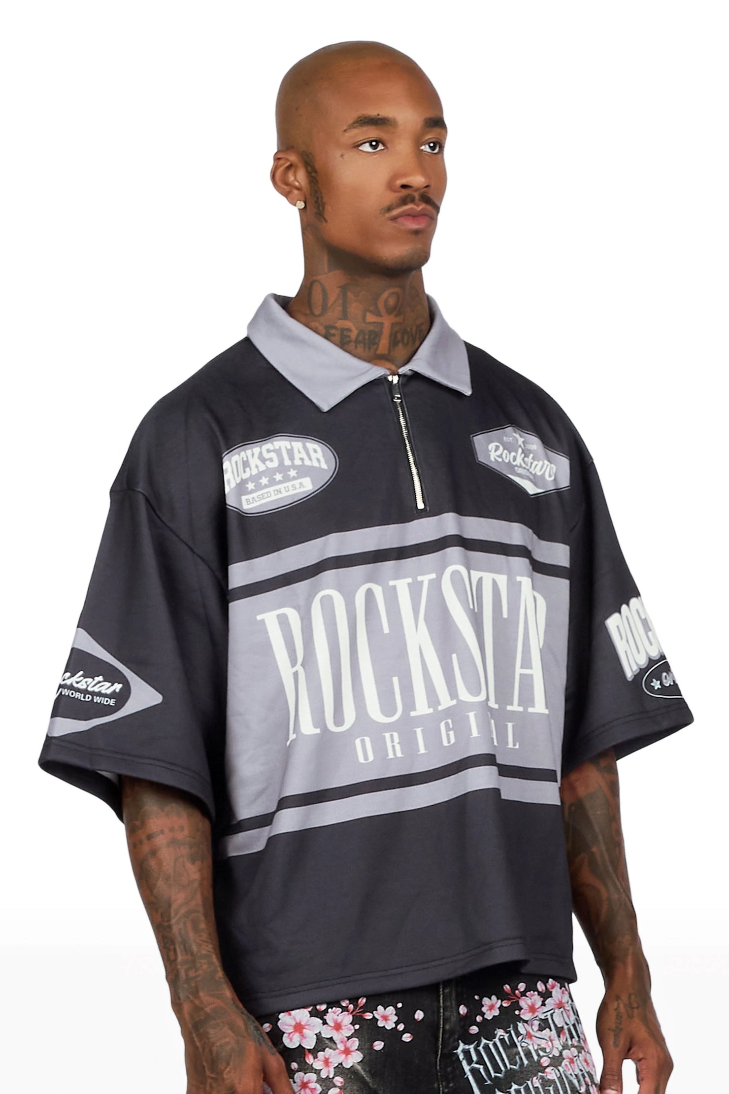 Verseney Black Polo Shirt