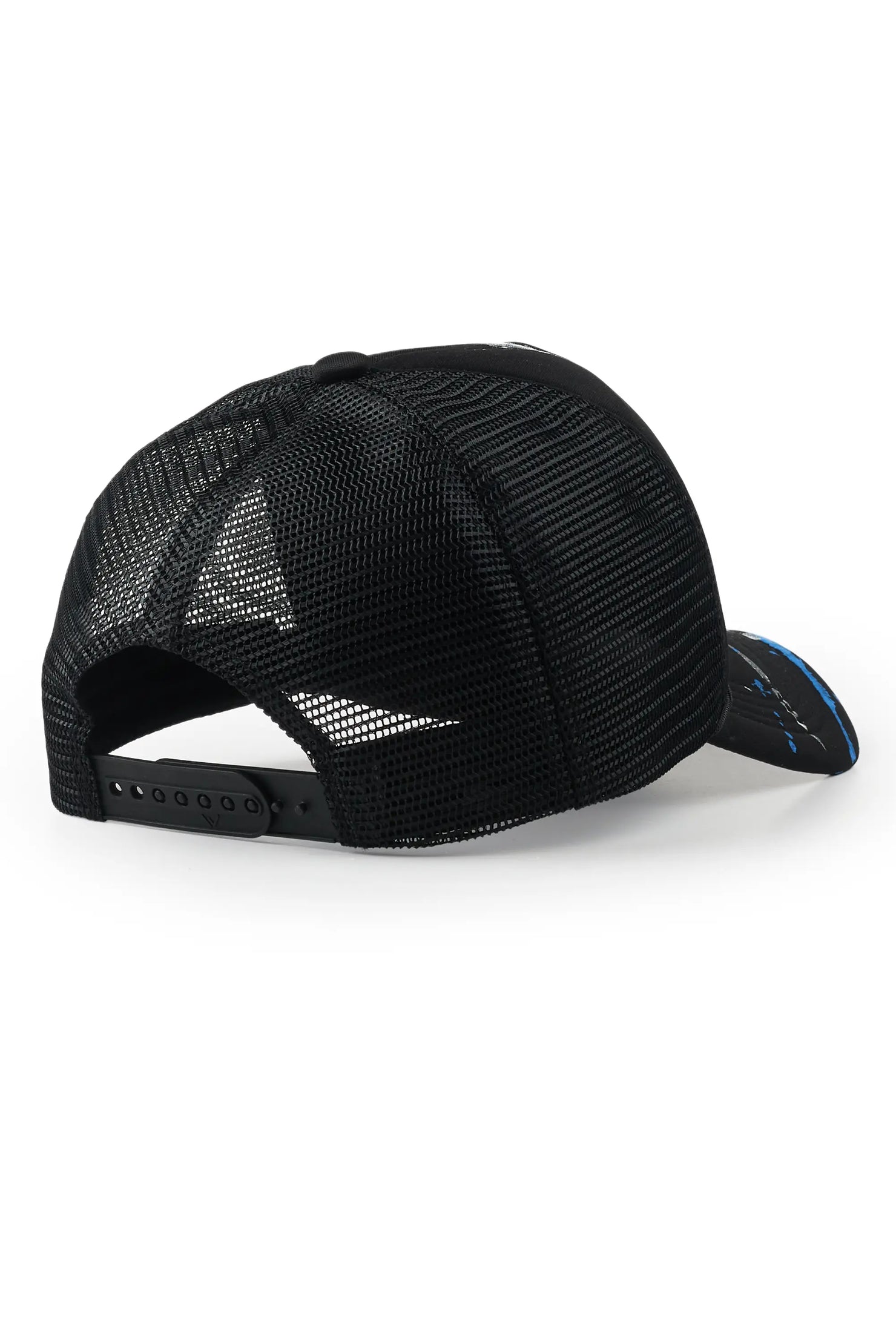 Hasani Black Graphic Trucker Hat