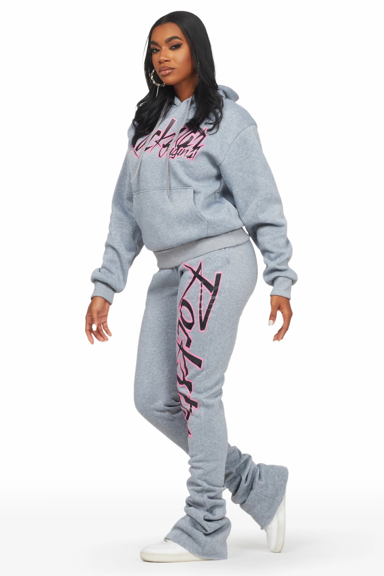 Nicola Heather Grey Super Stacked Trackset