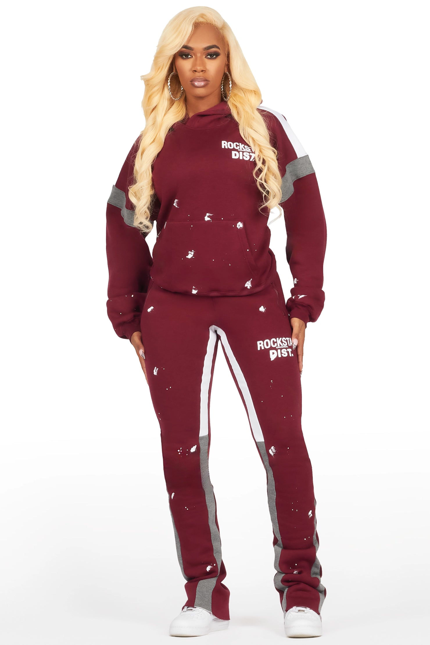 Dashanna Burgundy Super Stacked Trackset