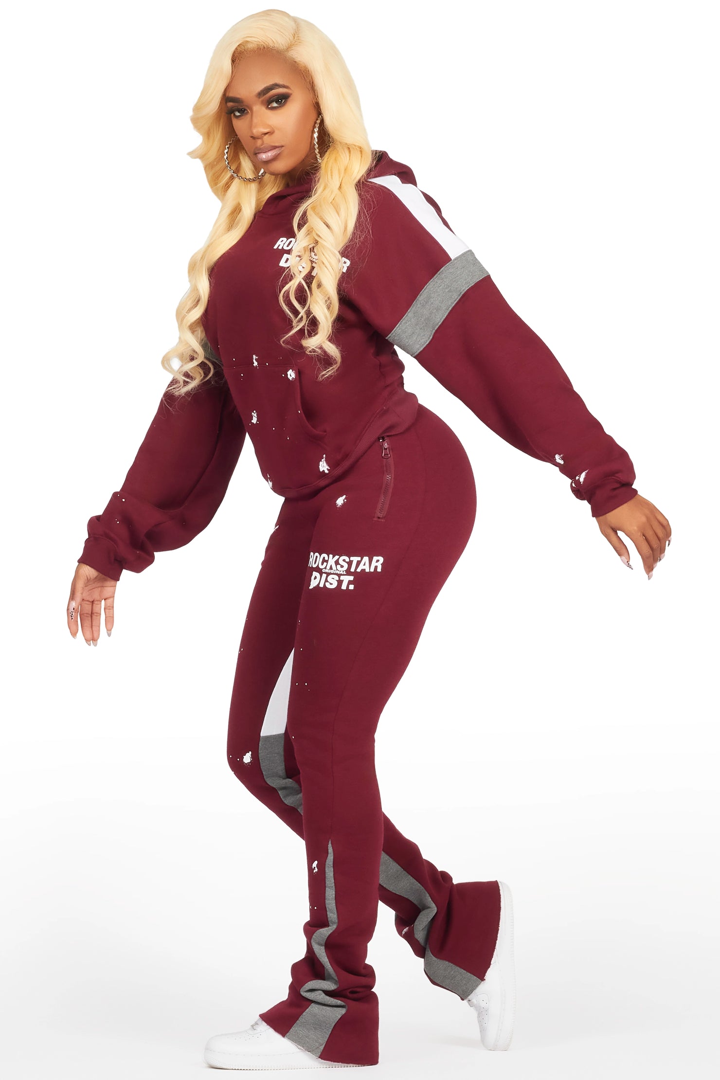 Dashanna Burgundy Super Stacked Trackset