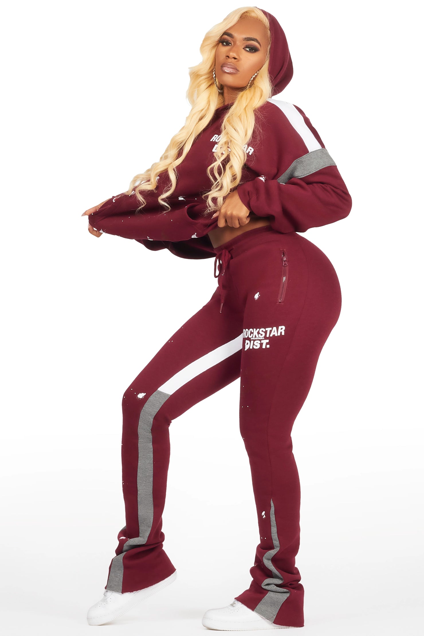 Dashanna Burgundy Super Stacked Trackset