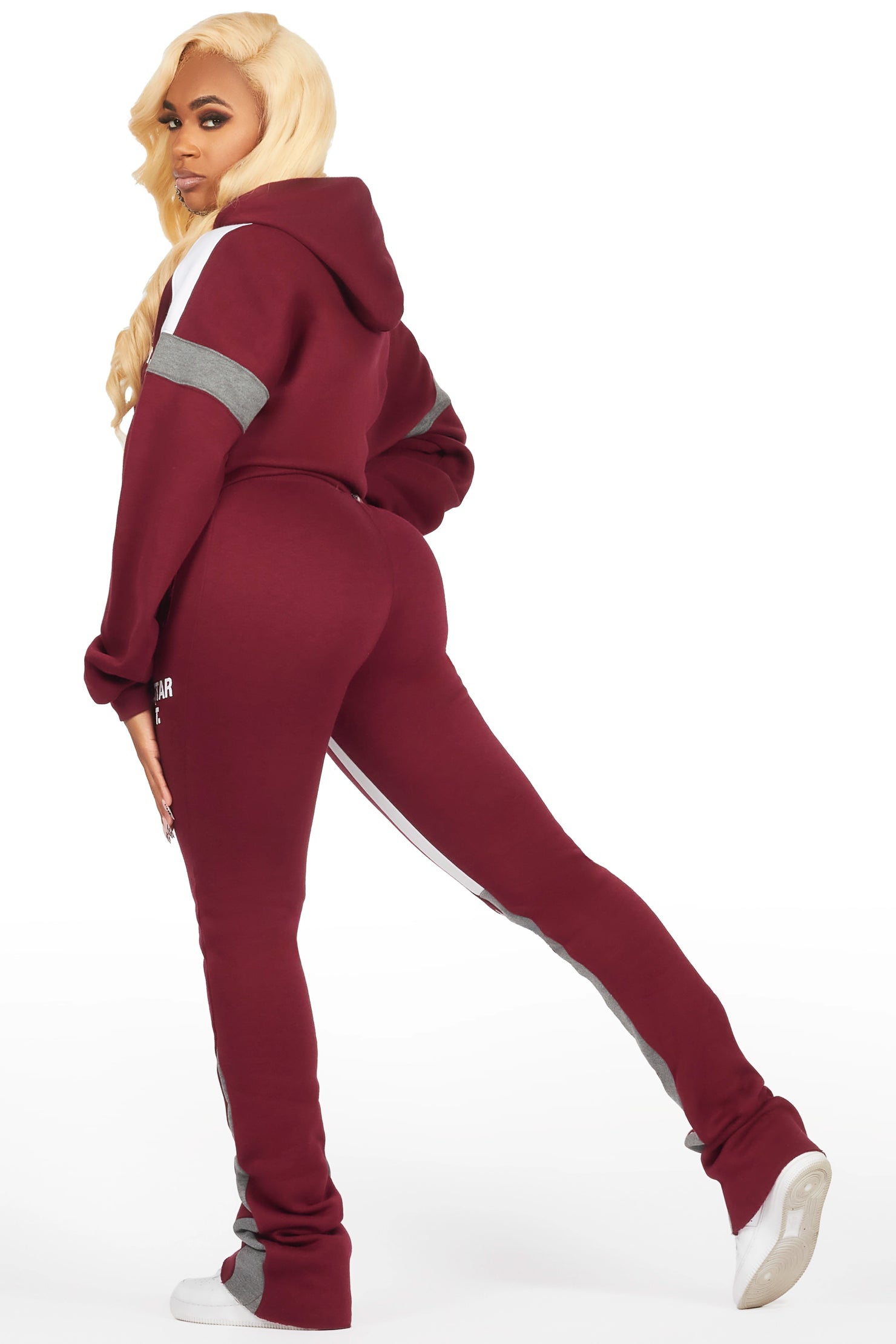 Dashanna Burgundy Super Stacked Trackset