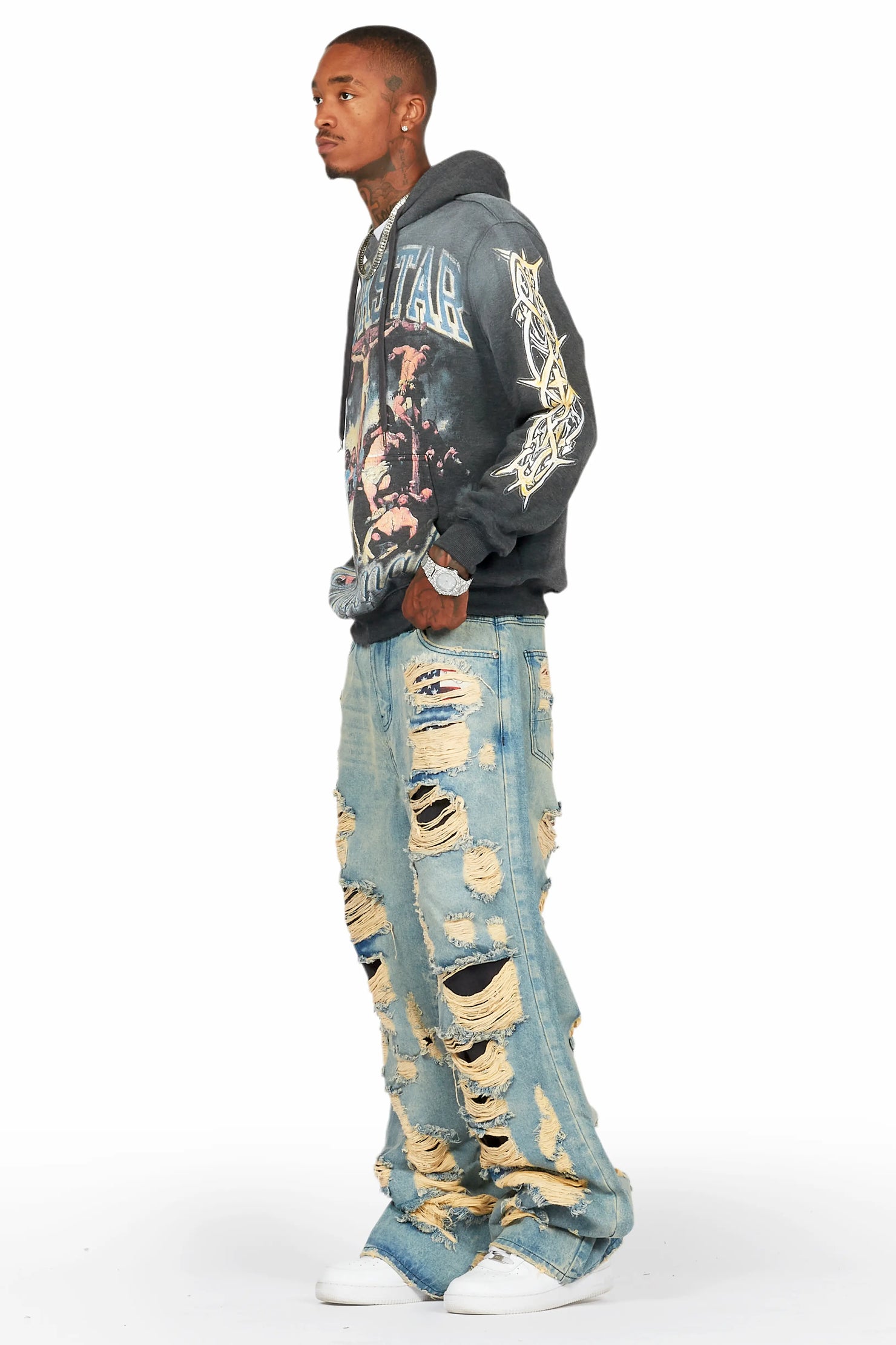 Mical Blue Baggy Fit Jean