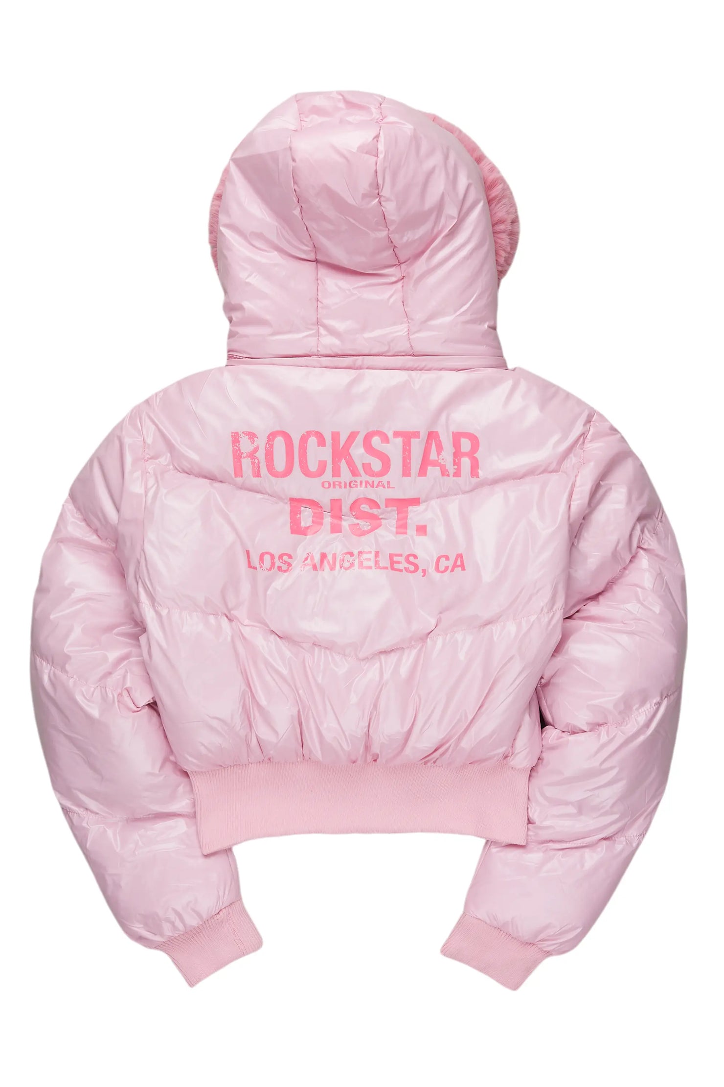 Moncia Pink Puffer Jacket