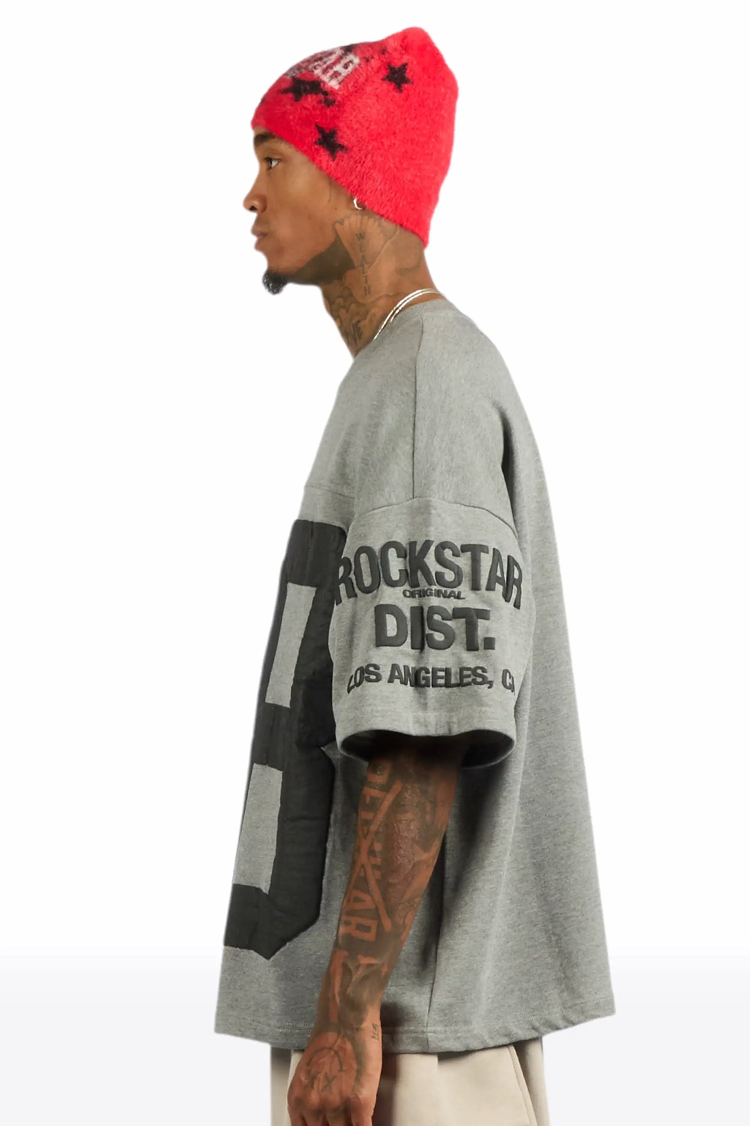 Outline Heather Grey French Terry T-Shirt